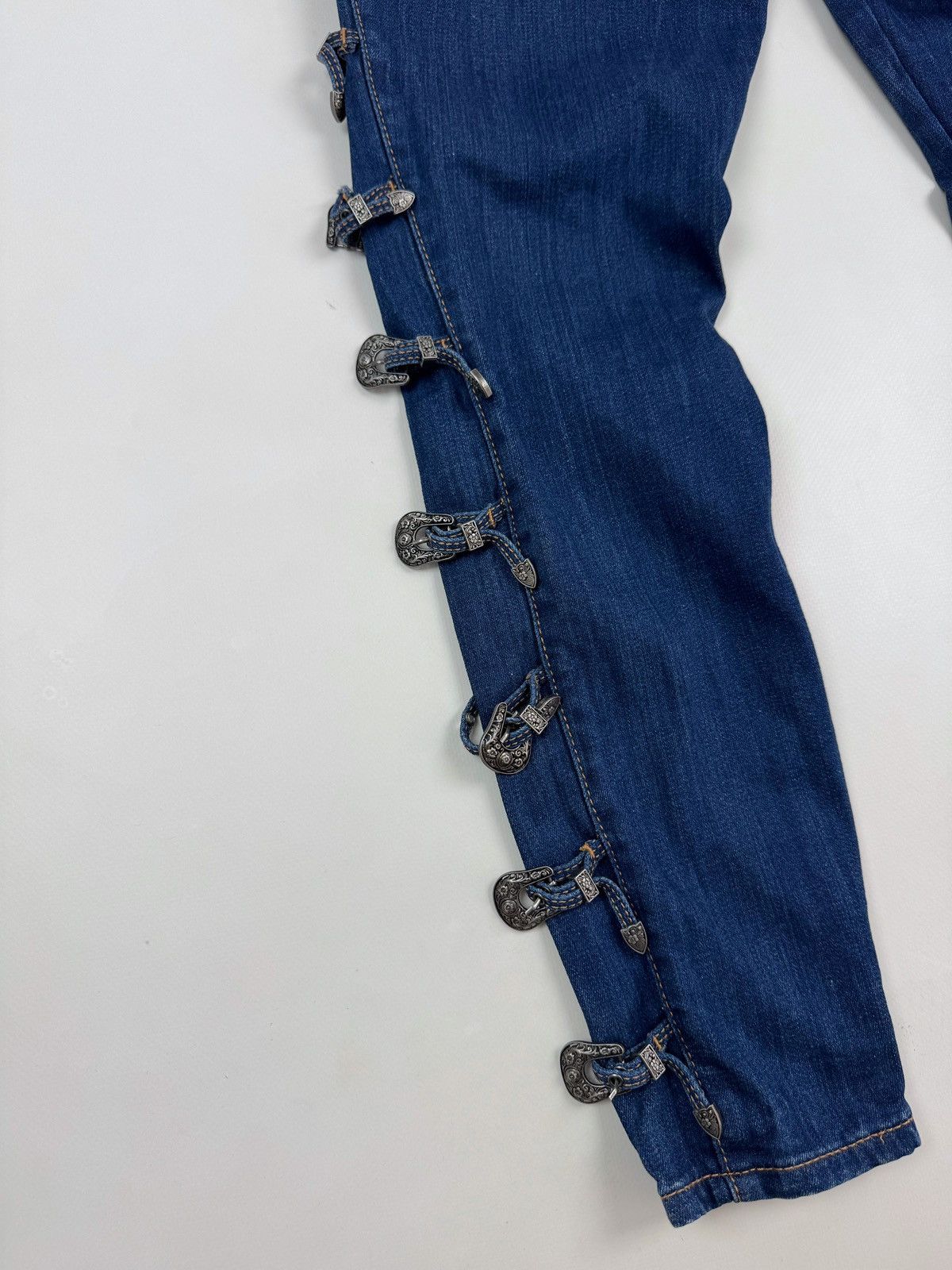 True Religion True Religion Halle Multi Buckle Skinny Women’s Jeans Size 30" / US 8 / IT 44 - 11 Thumbnail