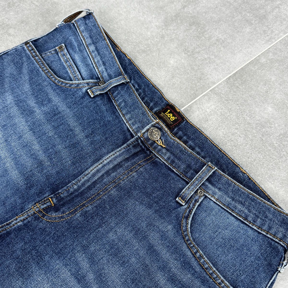 Lee Lee Rider Denim Jean Men Shorts Size W36 Size US 36 / EU 52 - 4 Thumbnail