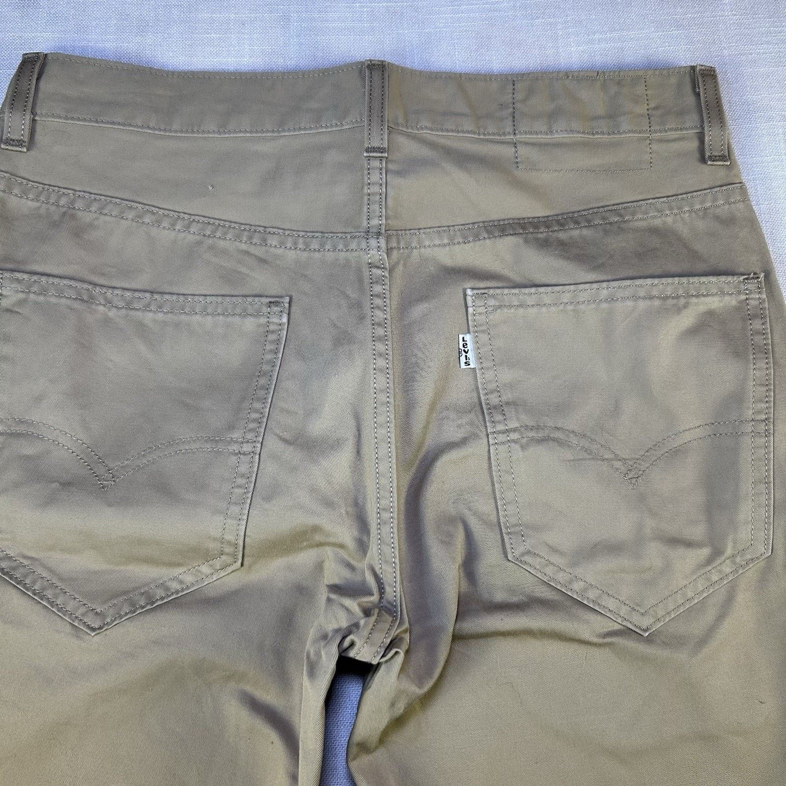 Levi's Levi's Regular Tapered Khaki 100% Cotton Pants Men's 30x32 Size US 30 / EU 46 - 9 Thumbnail