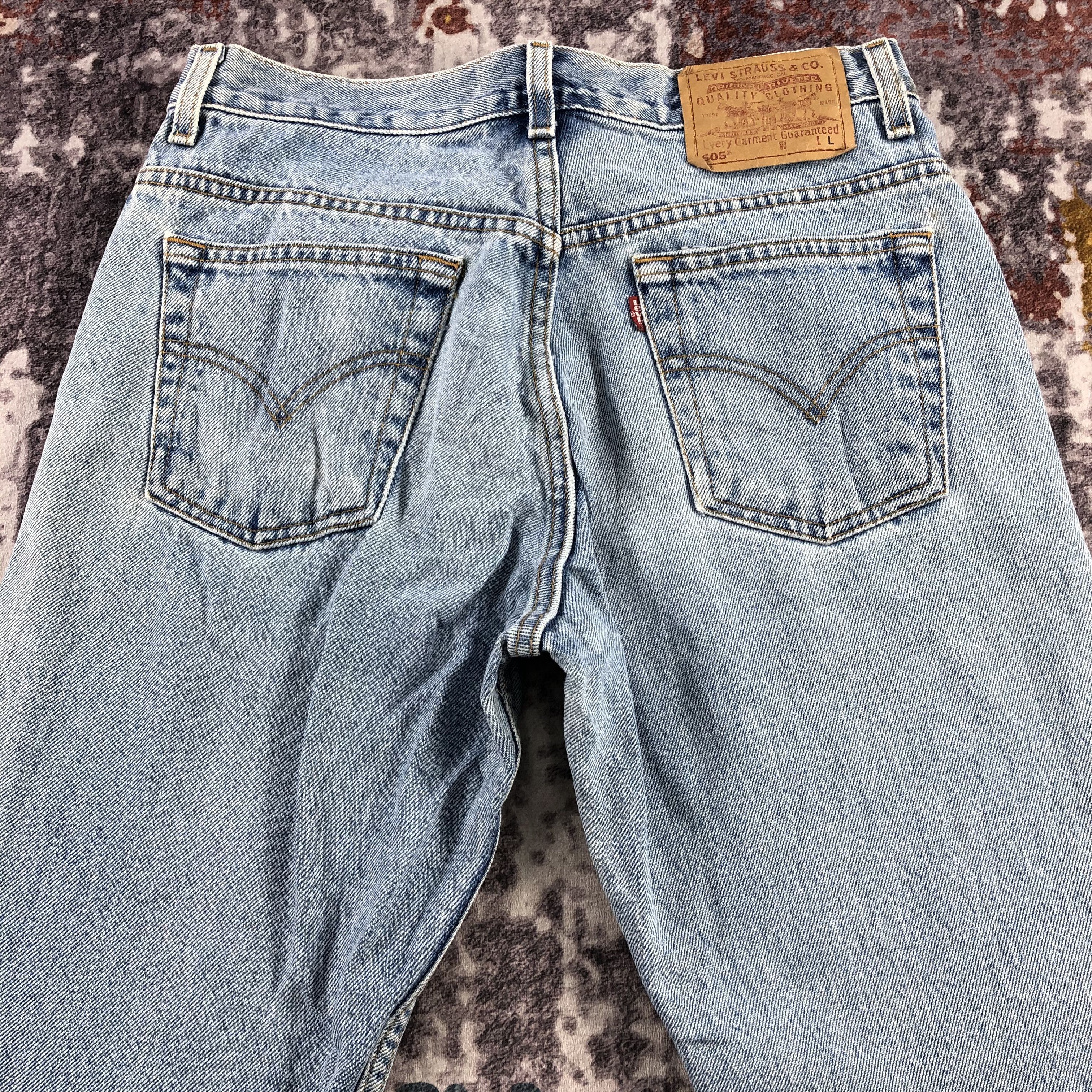 Levi's × Vintage 90s Vintage Blue Wash Levis 505 Jeans-JM3124 Size US 29 - 5 Thumbnail