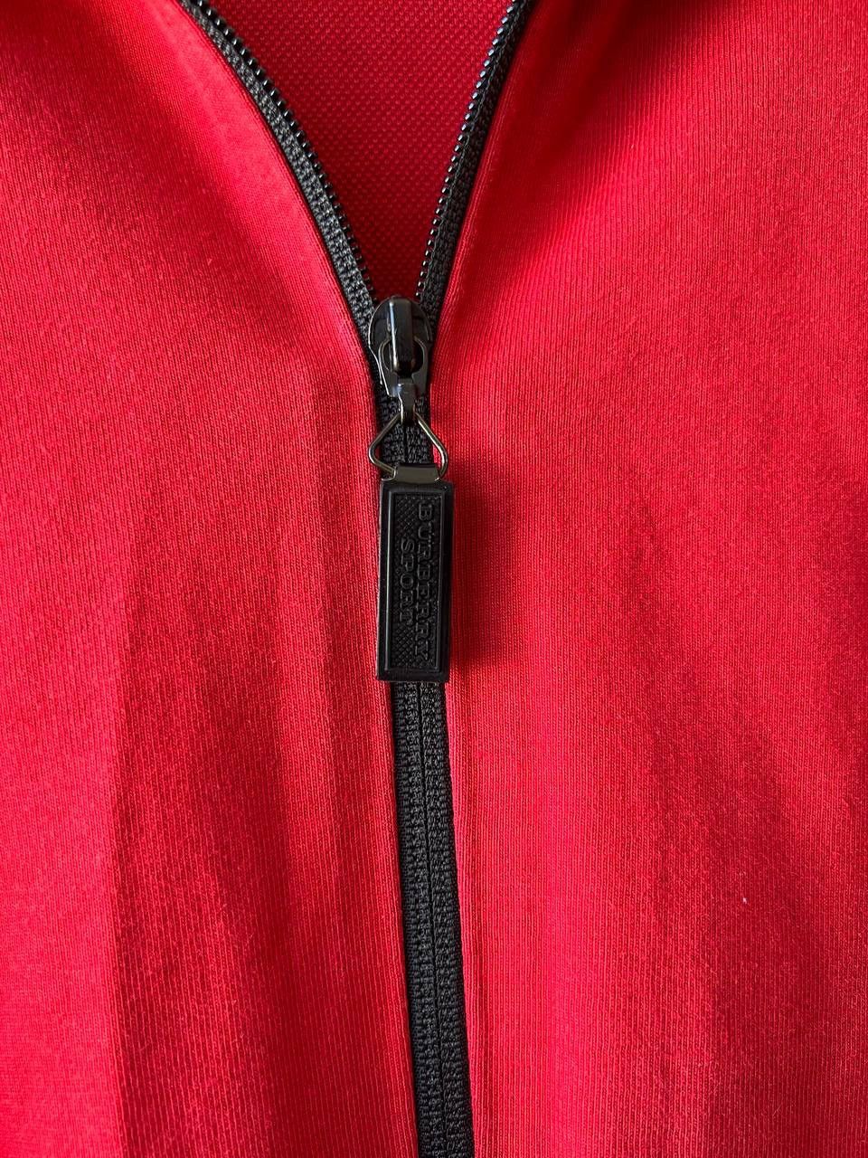 Burberry BURBERRY SPORT RED CASUAL MENS FULL ZIP BIG LOGO SWEATSHIRT Size US XL / EU 56 / 4 - 5 Thumbnail