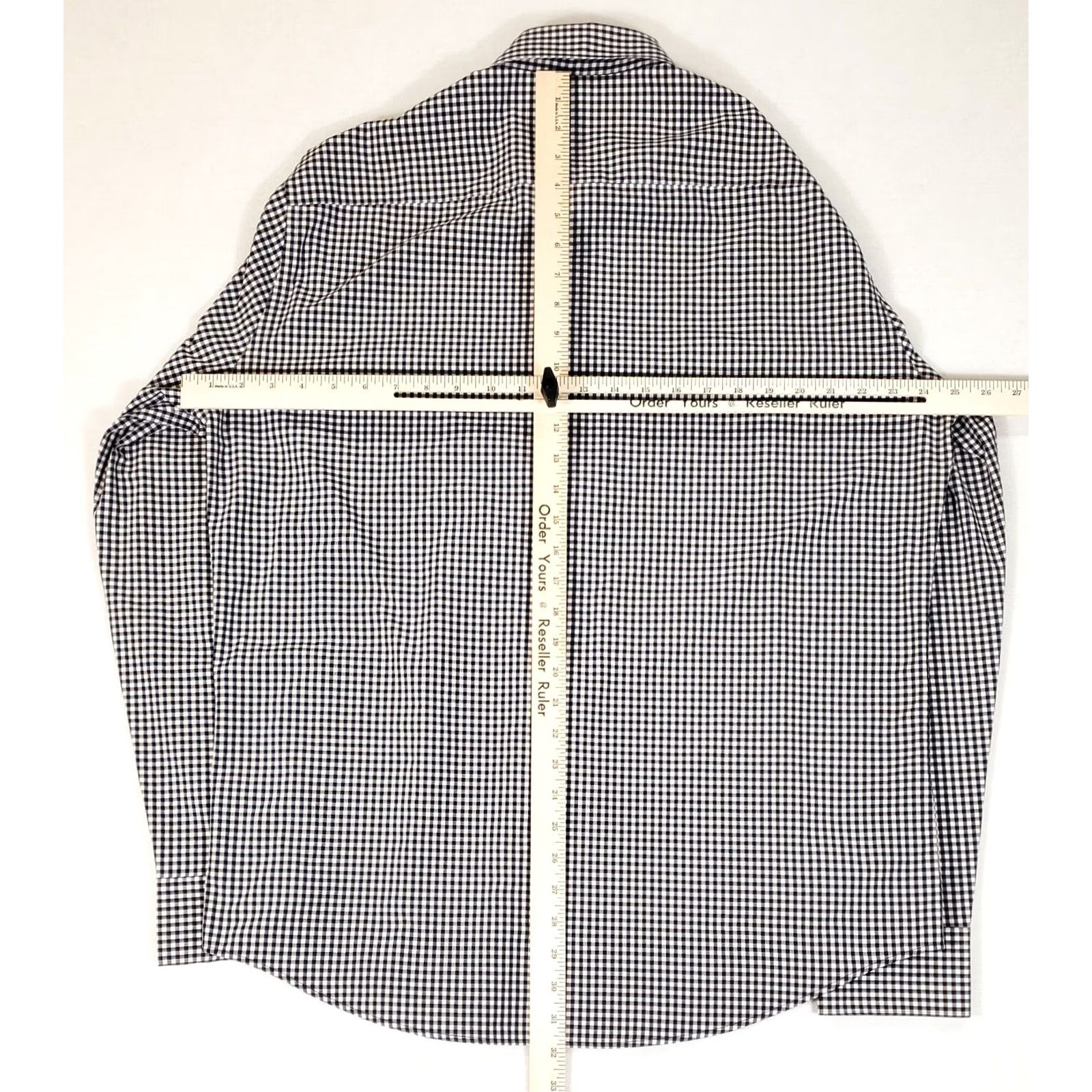 Peter Millar Peter Millar Crown Comfort Shepherd Check Button-Down Shirt Mens XL Black White Shirt Size US XL / EU 56 / 4 - 4 Thumbnail