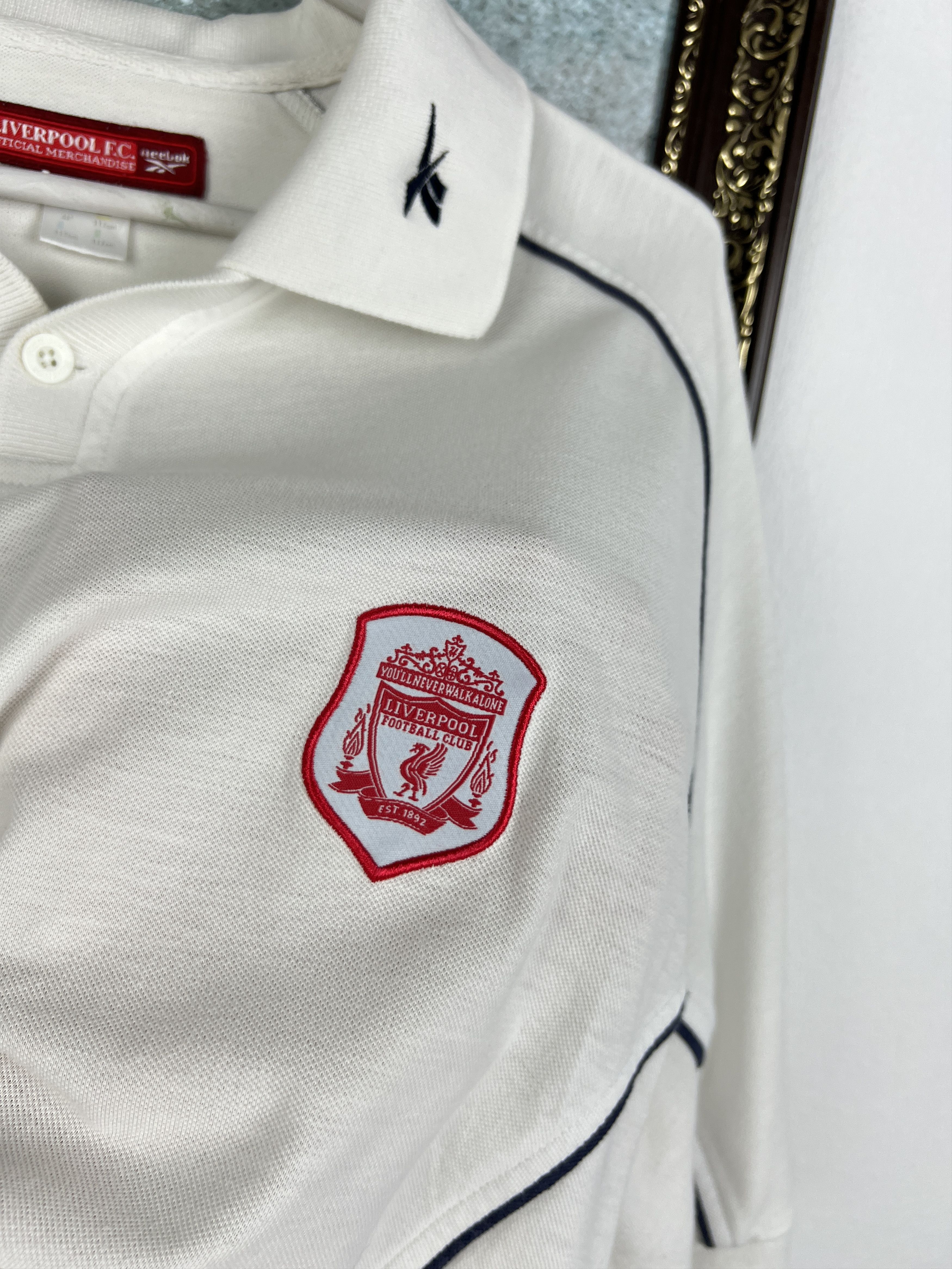 Reebok Reebok Liverpool Football Train Polo Shirt Soccer Jersey Size US XL / EU 56 / 4 - 4 Thumbnail