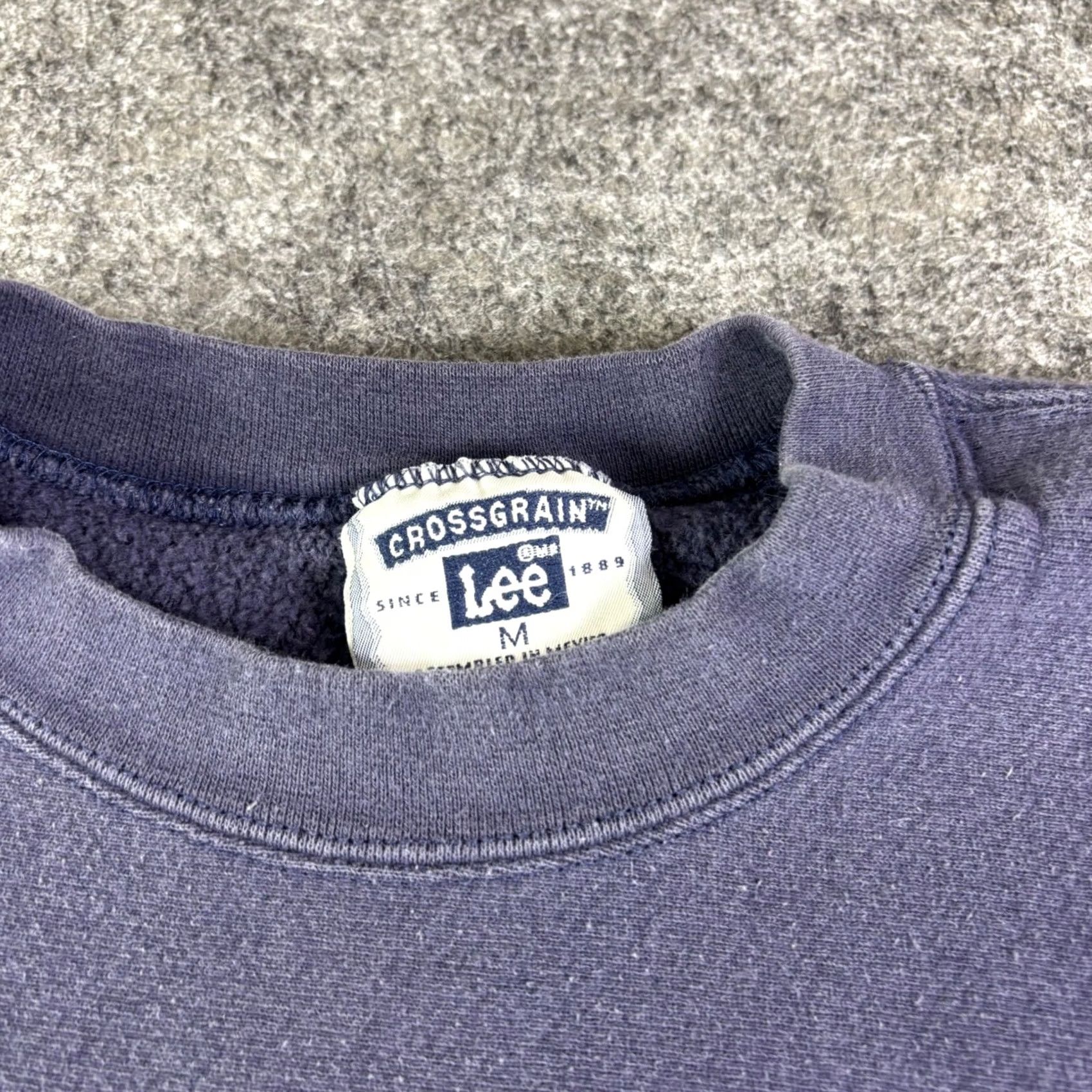 Lee VINTAGE Lee Sweatshirt Crossgrain J&J Auto Racing McKenzie Tennessee Blue Mascot Graphic Print Pullover Mens M Size US M / EU 48-50 / 2 - 5 Thumbnail