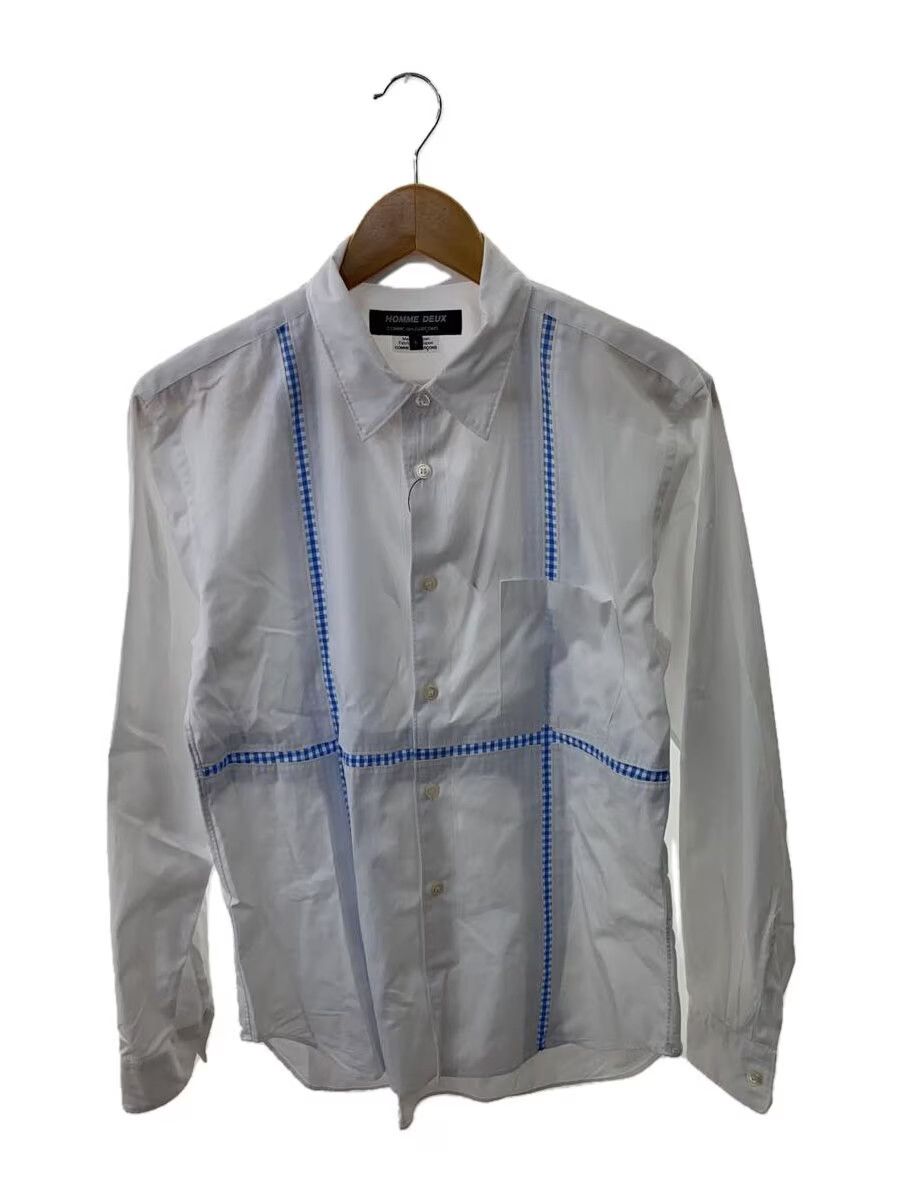Comme des Garcons × Comme des Garcons Homme Deux Reconstructed Patchwork Stripe Button Shirt Size US S / EU 44-46 / 1 - 1 Thumbnail
