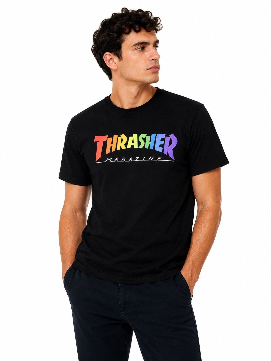 Thrasher Thrasher Big Logo Black T-Shirt Size US S / EU 44-46 / 1 - 1 Thumbnail