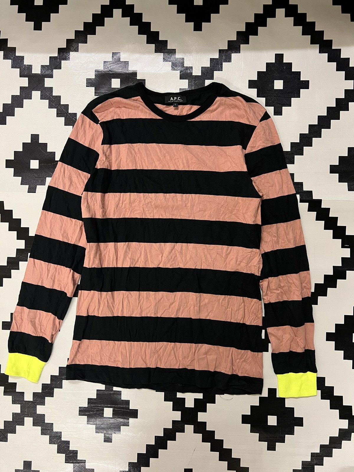 A.P.C. × Designer A.P.C Longsleeve Stripe Teee Size S / US 4 / IT 40 - 1 Thumbnail