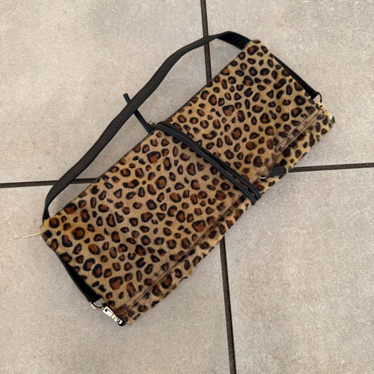 Vintage Vintage 90s Bag Animal Print Leather Leopard Size ONE SIZE - 3 Thumbnail