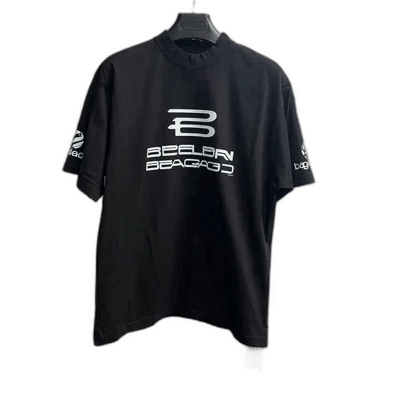 Balenciaga Balenciaga Black Logo Print Short Sleeve T-Shirt Size US XS / EU 42 / 0 - 1 Thumbnail