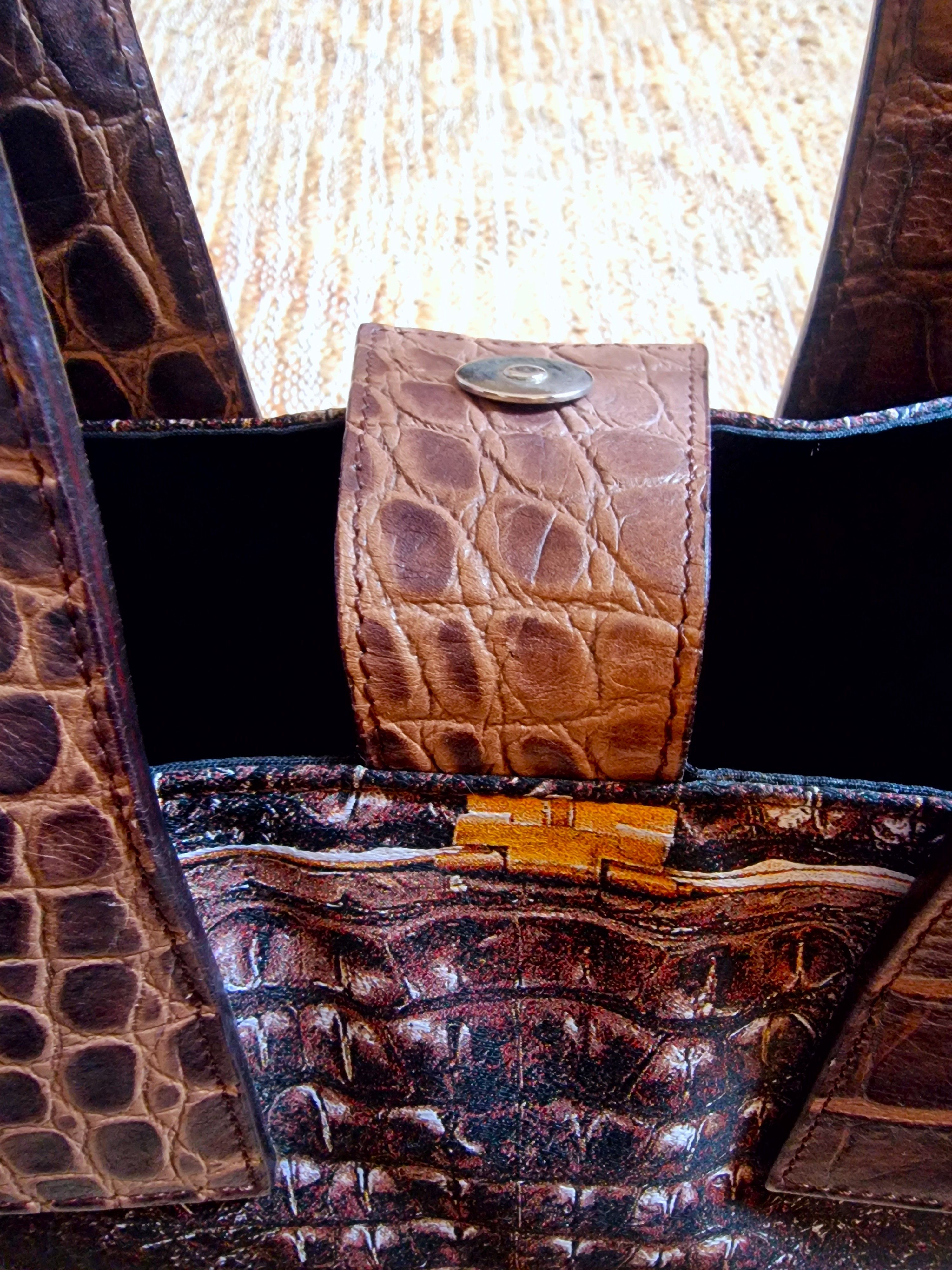Jean Paul Gaultier Jean Paul Gaultier Crocodile Leather Trompe l'oeil Bag Size ONE SIZE - 10 Thumbnail