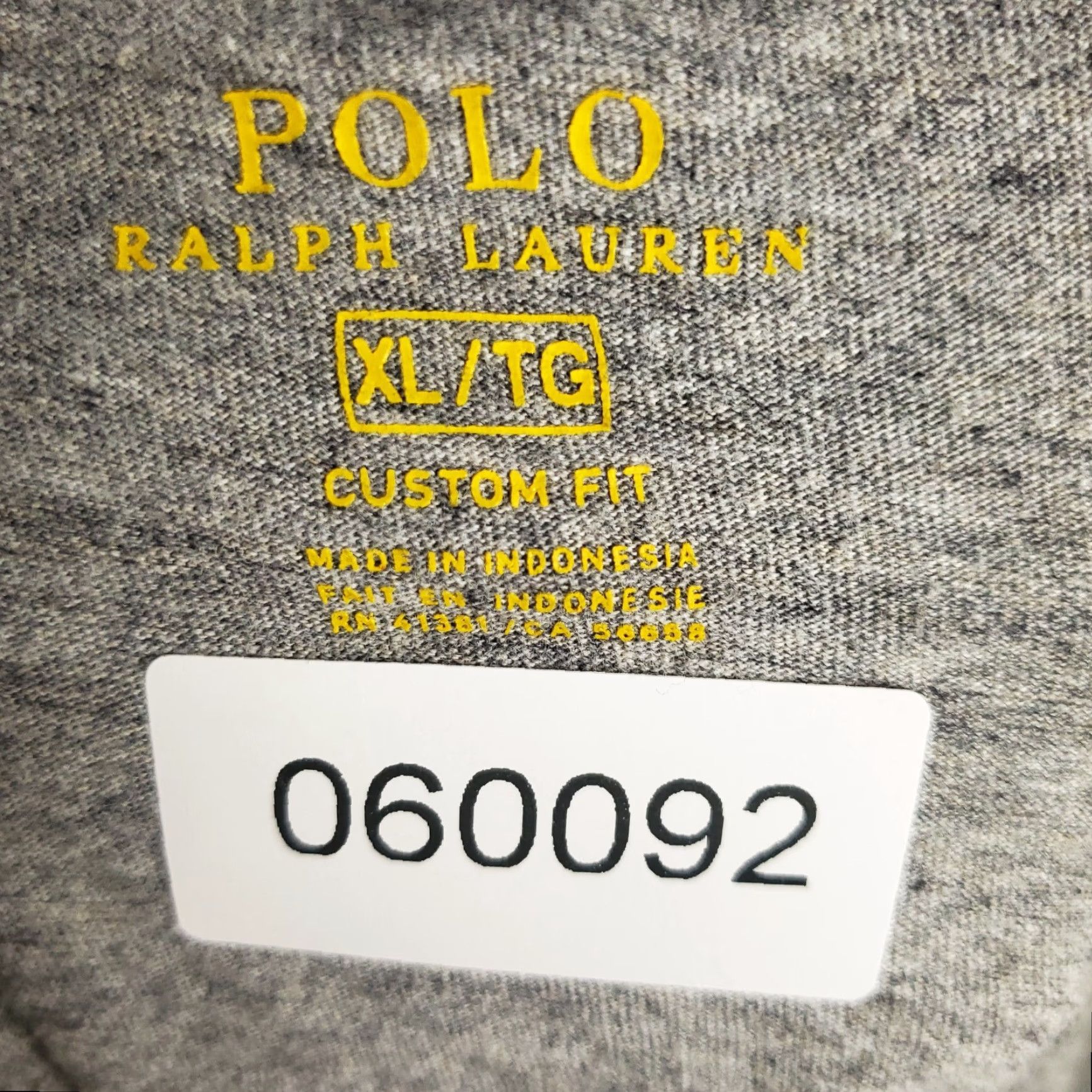 Ralph Lauren RALPH LAUREN T-Shirt Mens XL Gray Long Sleeve Crew Neck Casual Logo Regular Fit Size US XL / EU 56 / 4 - 8 Thumbnail