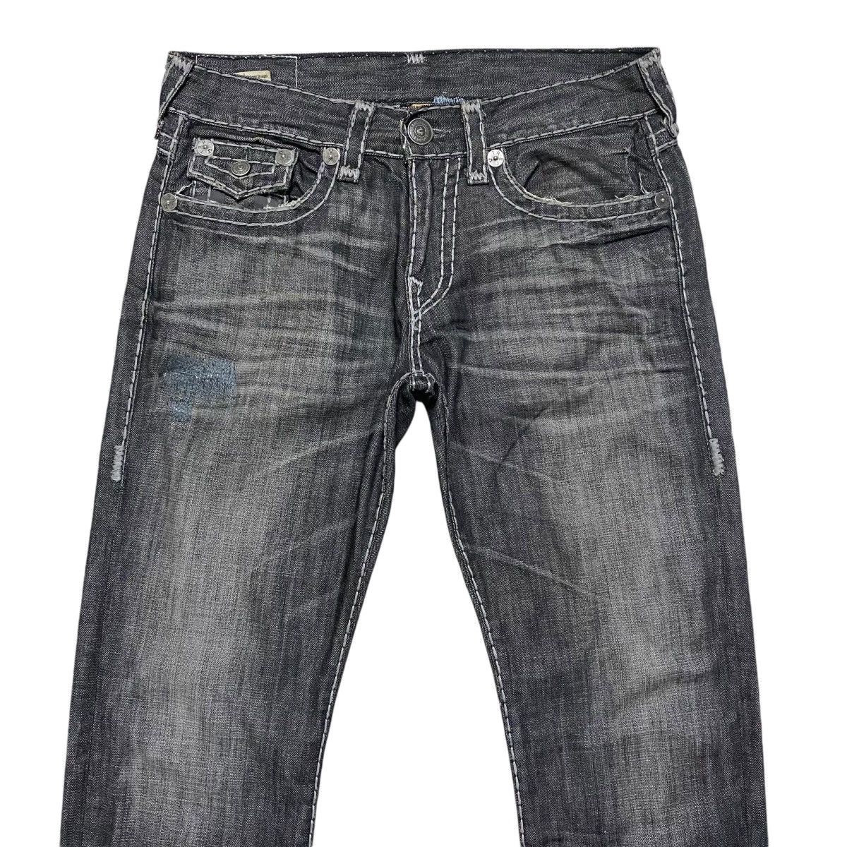 True Religion True Religion Reflected Ricky Flap Black Denim Jeans Size US 34 / EU 50 - 3 Thumbnail