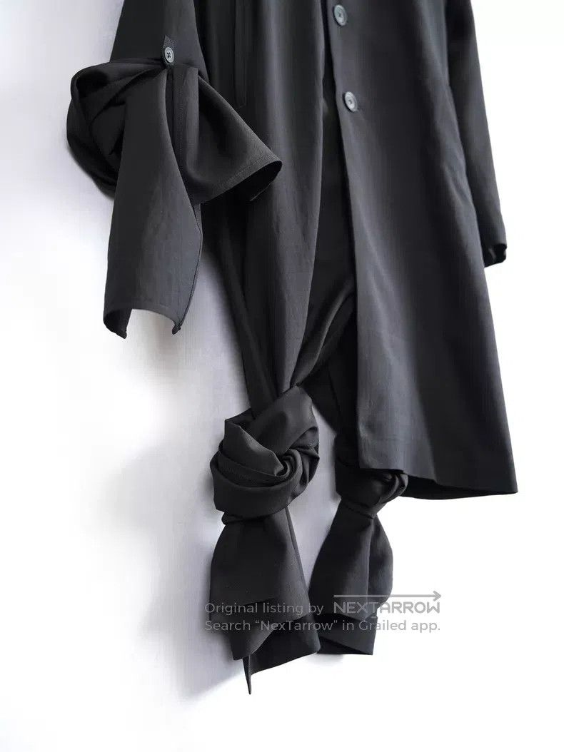 Yohji Yamamoto Yohji Yamamoto 24SS asymmetrical coat with rope knot detai Size US S / EU 44-46 / 1 - 7 Thumbnail