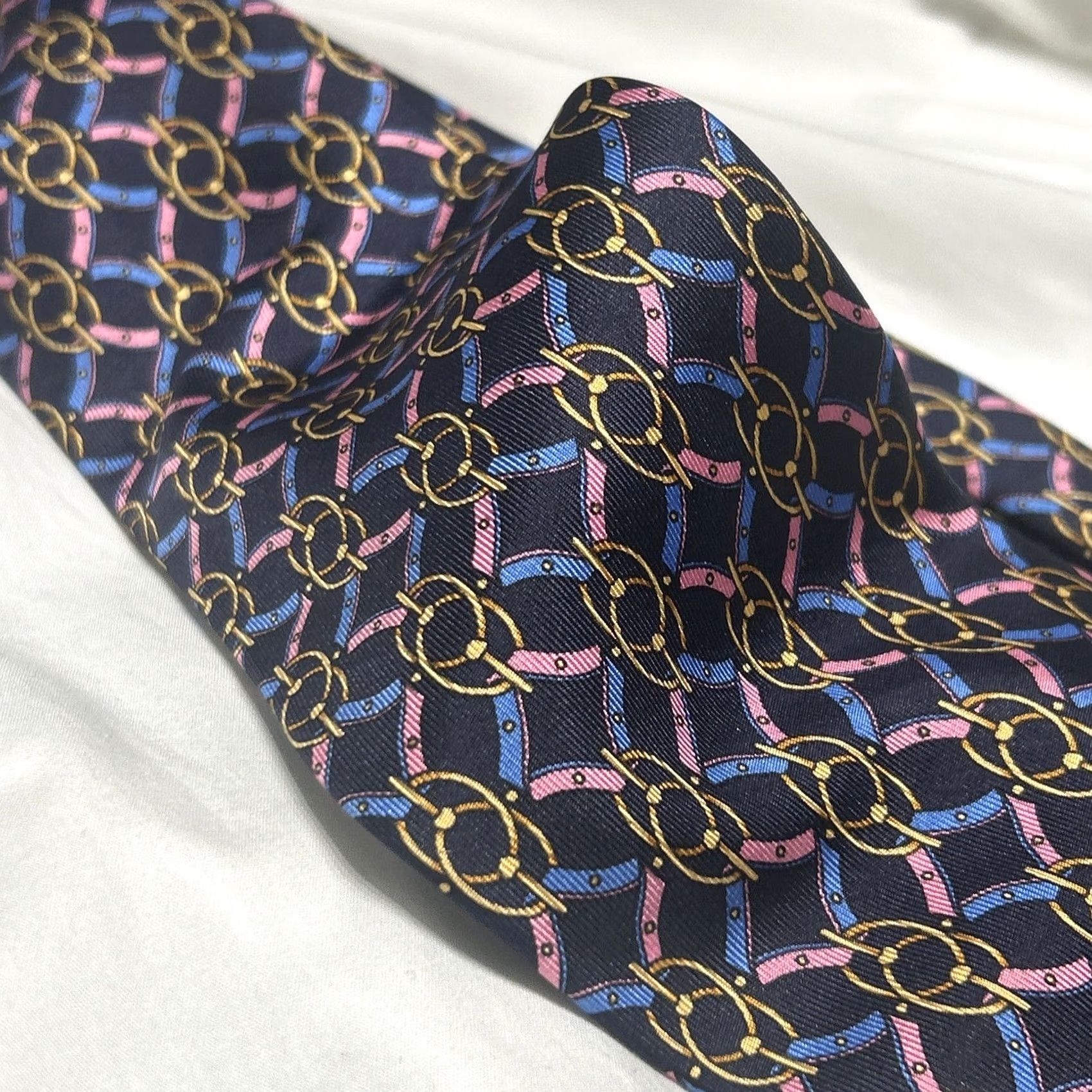 Harrods VINTAGE Harrods Tie 100% Silk Made in England Geometric Pharaoh Egyptian Designer Size ONE SIZE - 8 Thumbnail