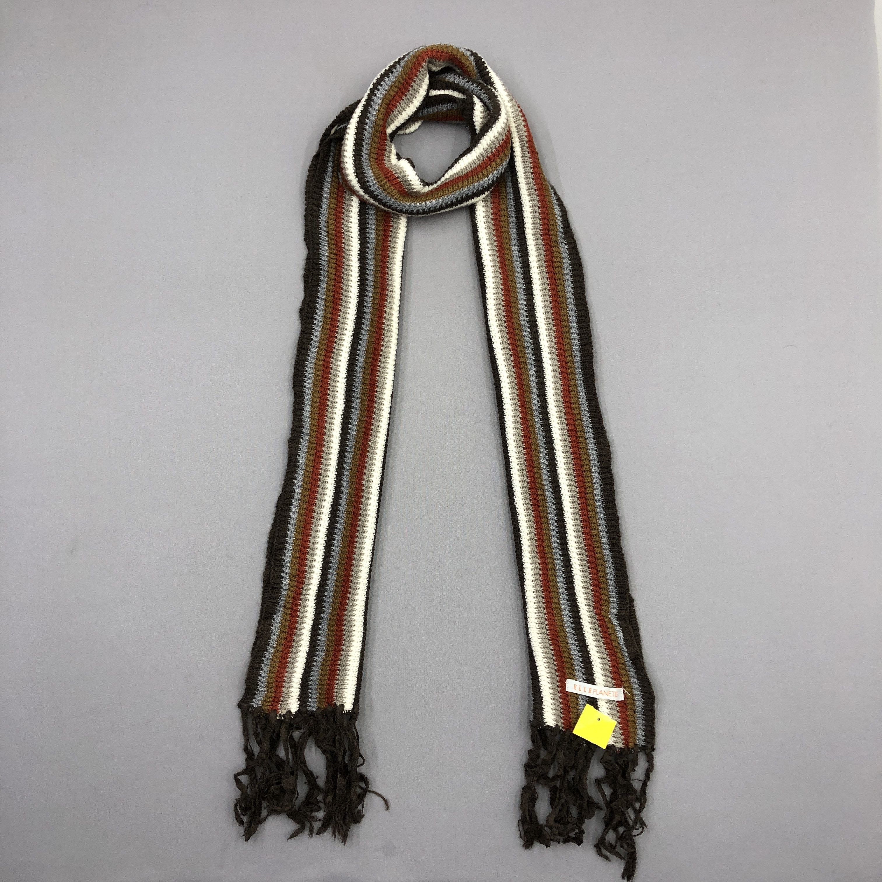 Johnstons Of Elgin Vintage 90s Johnston Of Elgin Scarf Muffler Wool Scarves Size ONE SIZE - 1 Thumbnail