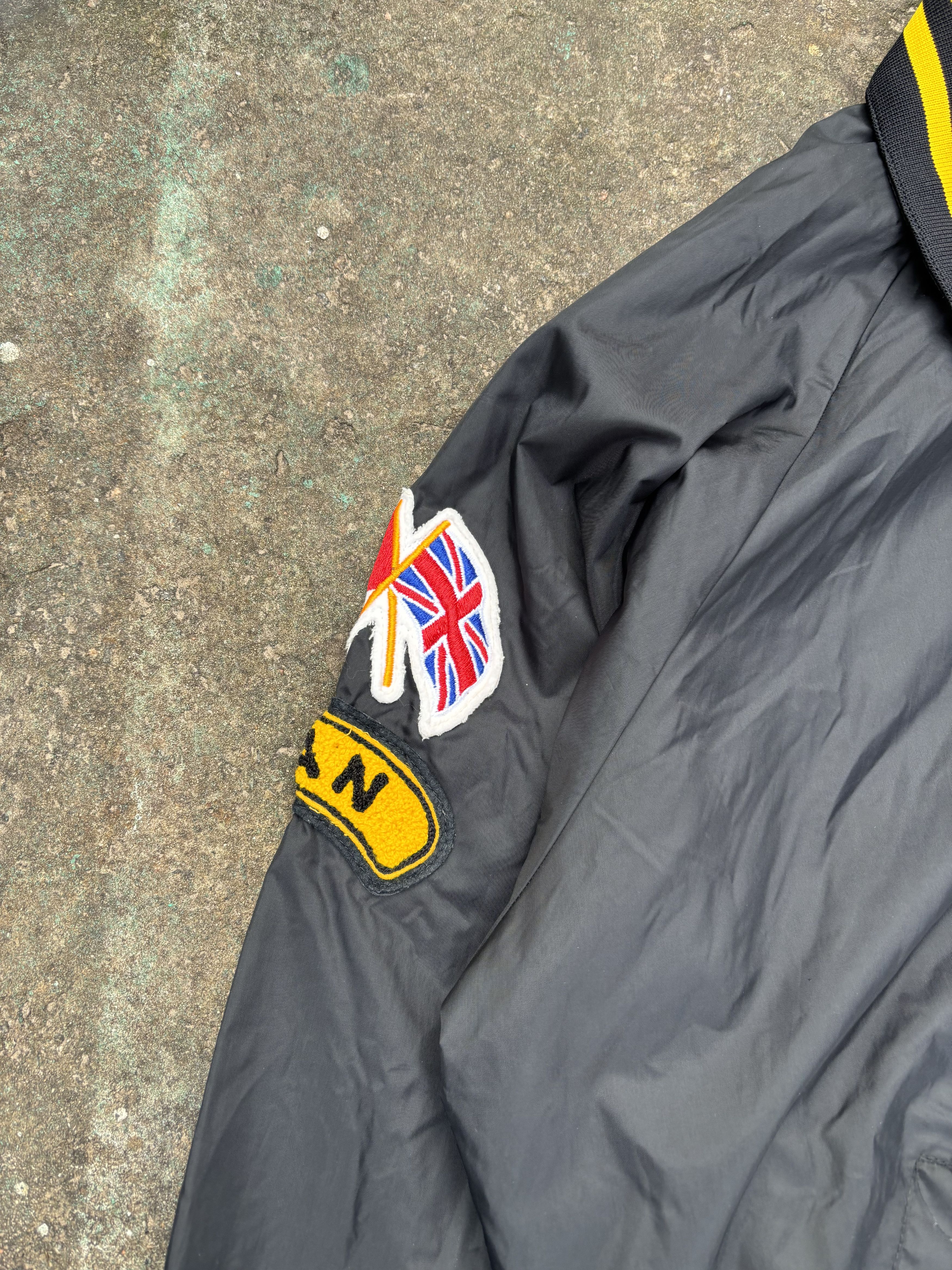 Salem Sportswear Vintage 80s Hack Sport Army Navy Air Force Nylon Jacket Size US XL / EU 56 / 4 - 4 Thumbnail