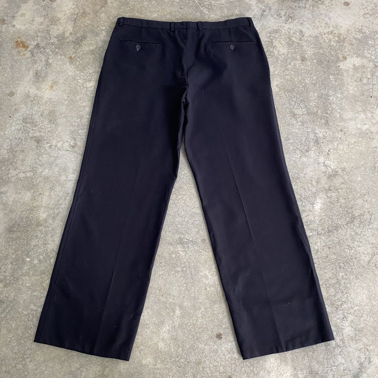 Ermenegildo Zegna 1990’s Ermenegildo Zegna Wool Cashmere Wide Leg Trouser Pant Size US 36 / EU 52 - 10 Thumbnail