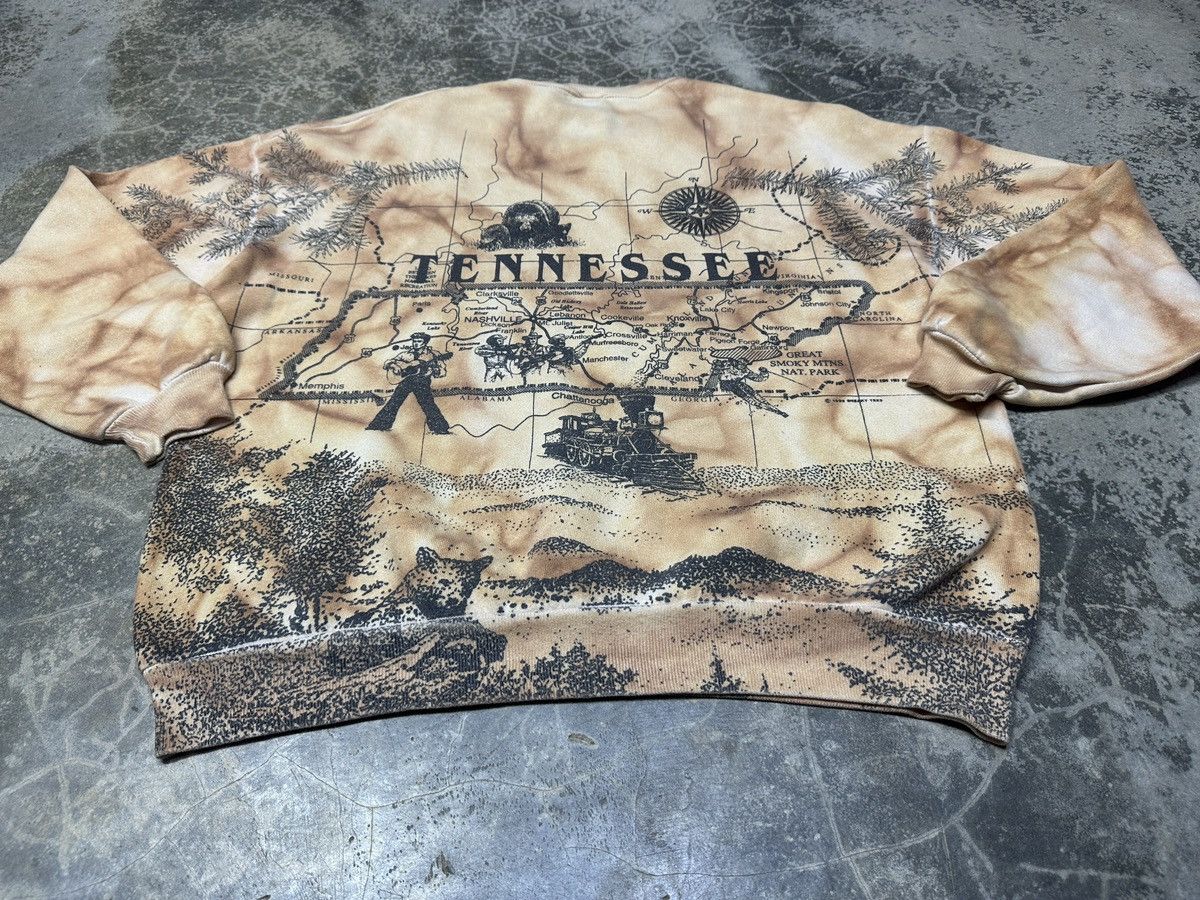 Vintage Vintage 1992 Sneaky Tees Tennessee Maps OVP sweatshirt Size US XL / EU 56 / 4 - 11 Thumbnail