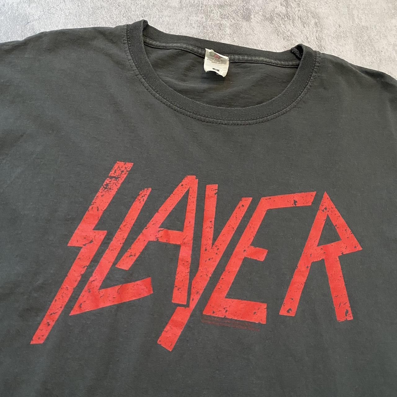 Fruit Of The Loom Black and red Slayer band tee Size US M / EU 48-50 / 2 - 2 Thumbnail