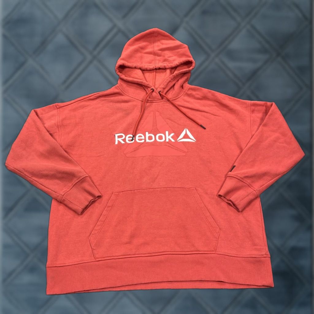 Reebok Reebok Hoodie Mens M Red Pullover Fleece Hooded Graphic Logo Drawstring Size US M / EU 48-50 / 2 - 1 Thumbnail