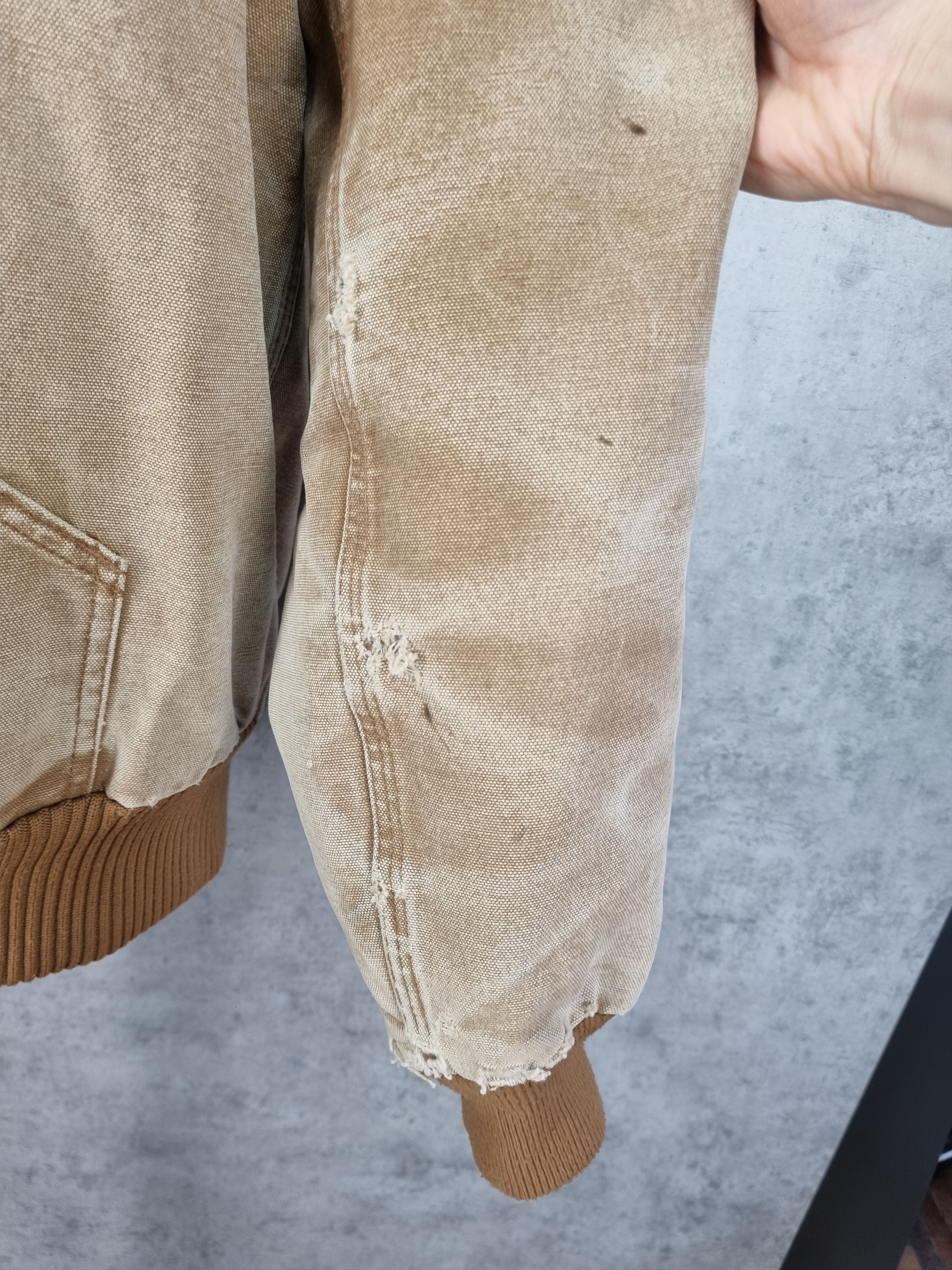 Carhartt Very Destroyed Ripped Dirty Distressed Carhartt Faded Jacket Size US L / EU 52-54 / 3 - 14 Thumbnail