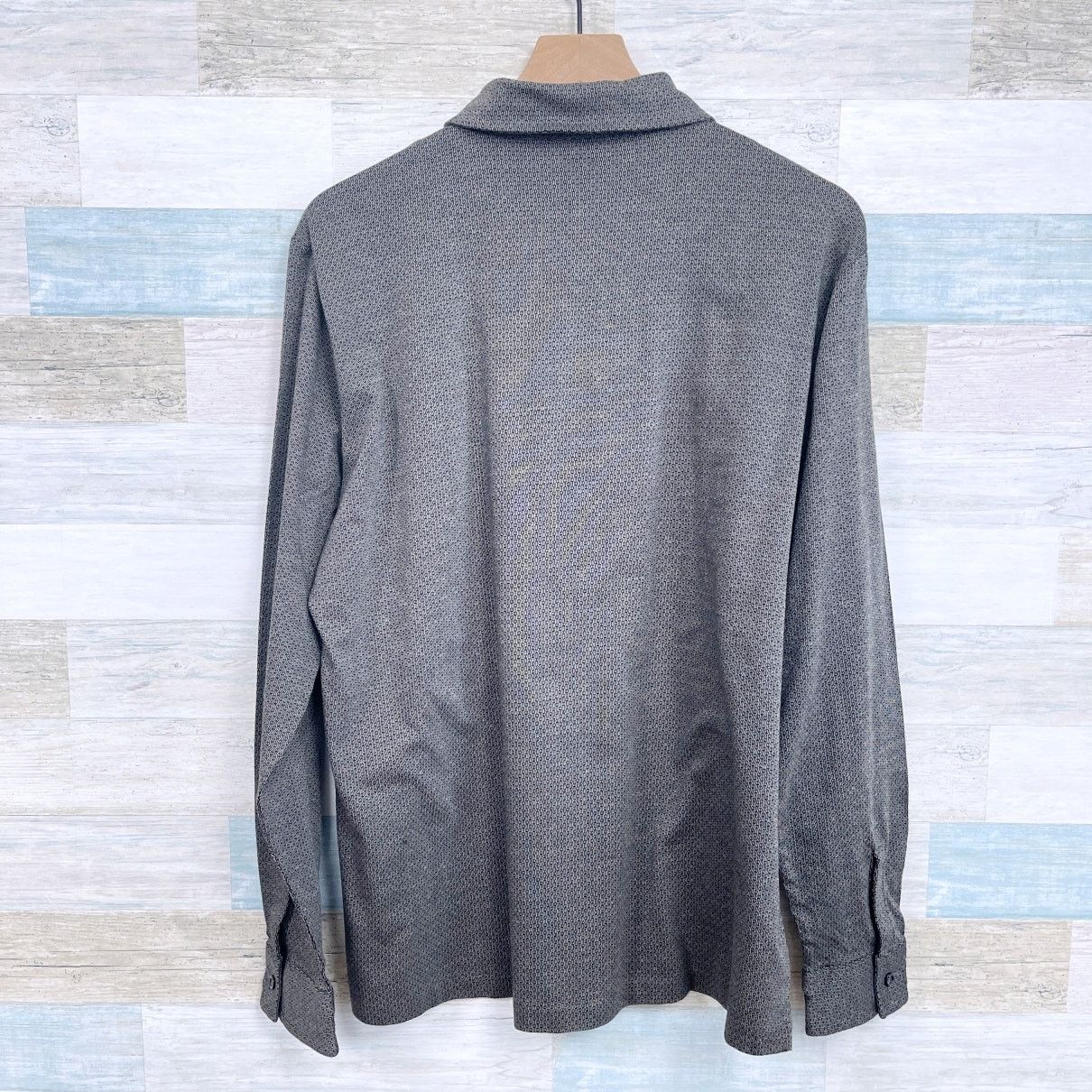Hugo Boss Hugo Boss Luxury Jersey Stretch Button Shirt Brown Mens XL Size US XL / EU 56 / 4 - 3 Thumbnail