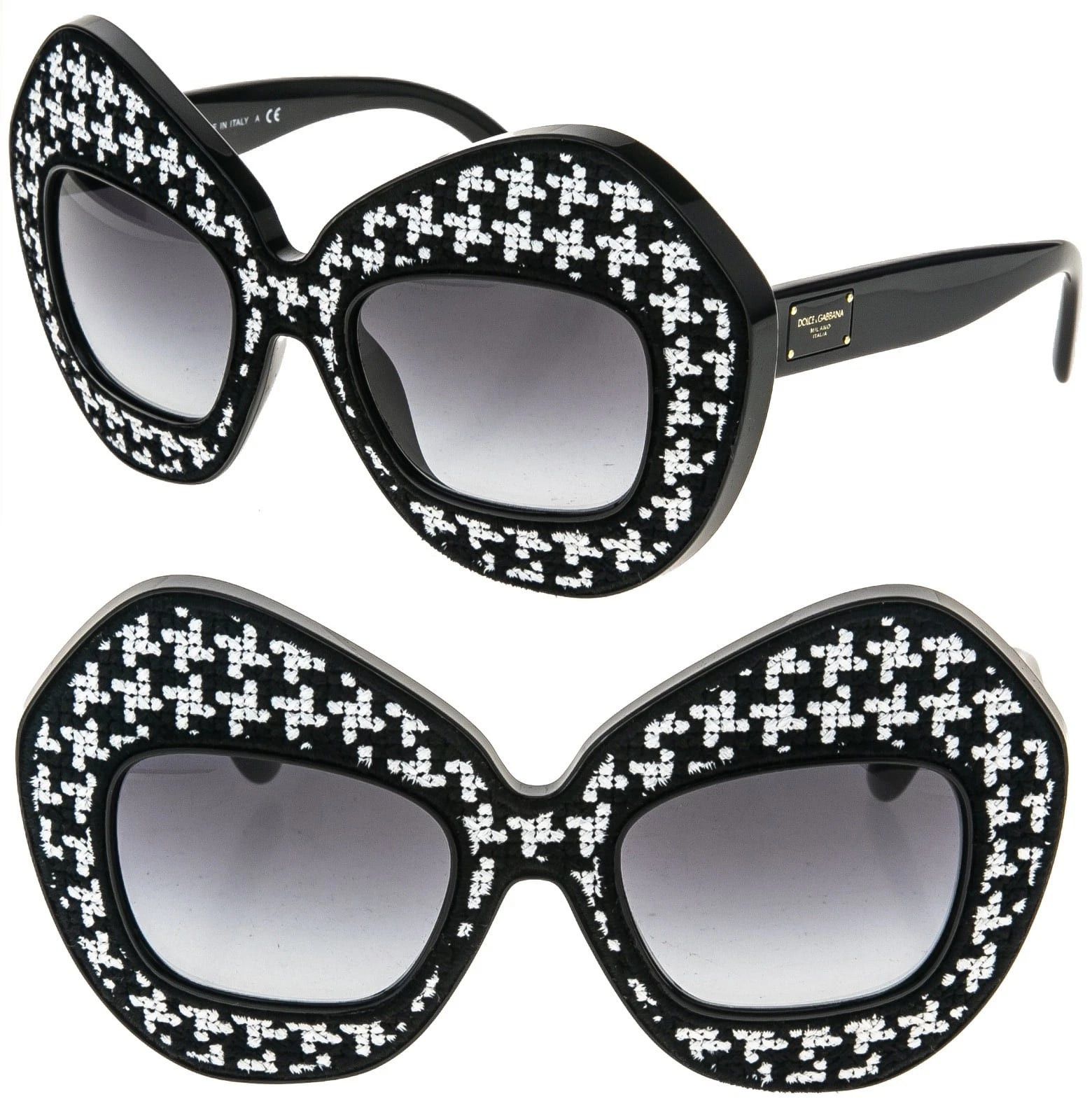 Dolce & Gabbana DOLCE & GABBANA DG6108 PIED DE POULE Textile Print 6108 Size ONE SIZE - 1 Thumbnail
