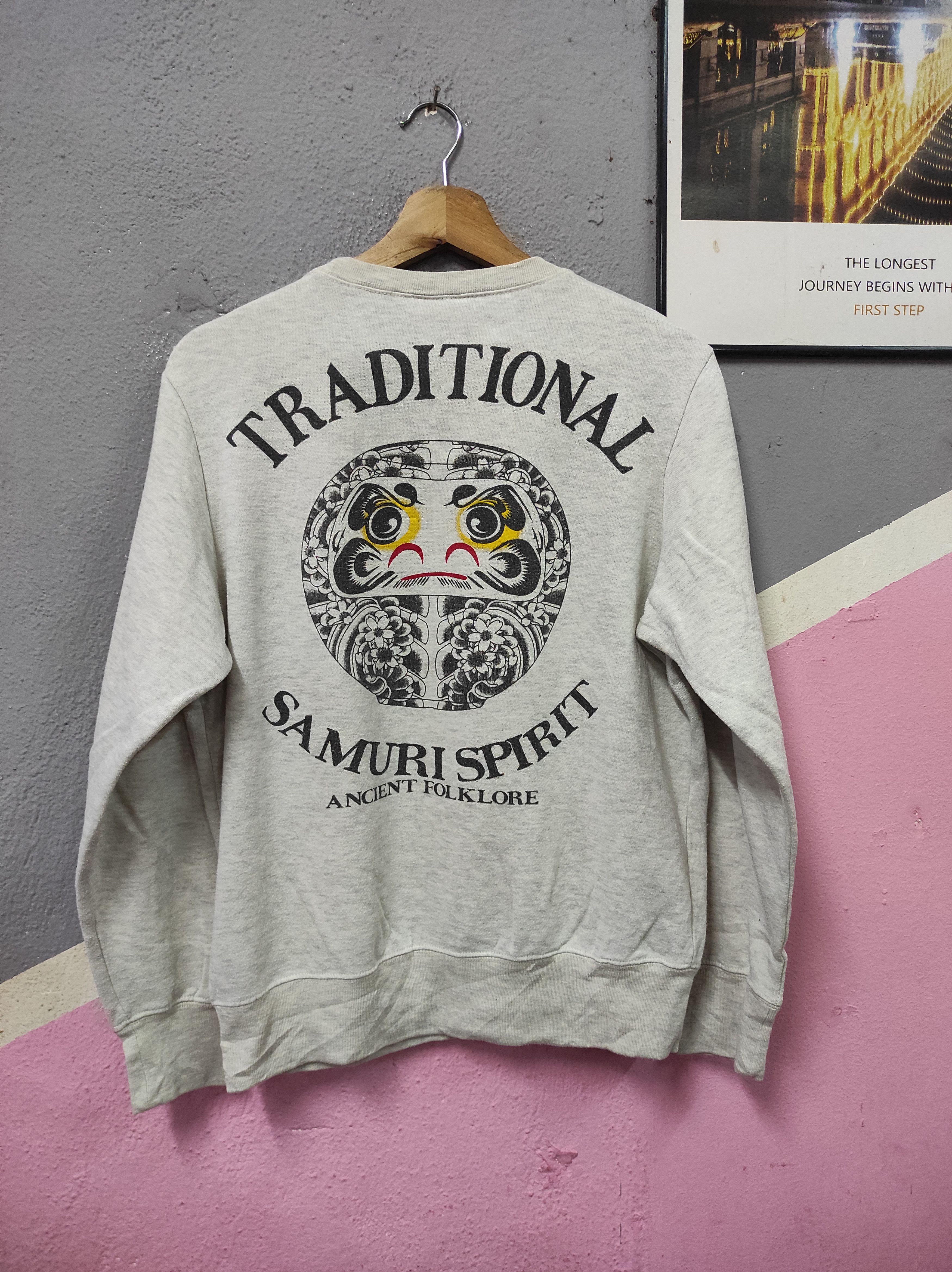 Japanese Brand TRADITIONAL SAMURI SPIRIT RARE JAPAN SWEATSHIRT Size US M / EU 48-50 / 2 - 1 Thumbnail