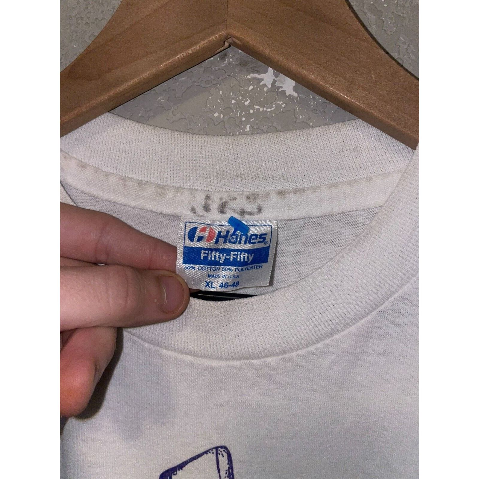 Hanes Vintage Basketball Shirt Ouachita Camp Graphic Tee 80s XL Size US XL / EU 56 / 4 - 9 Thumbnail