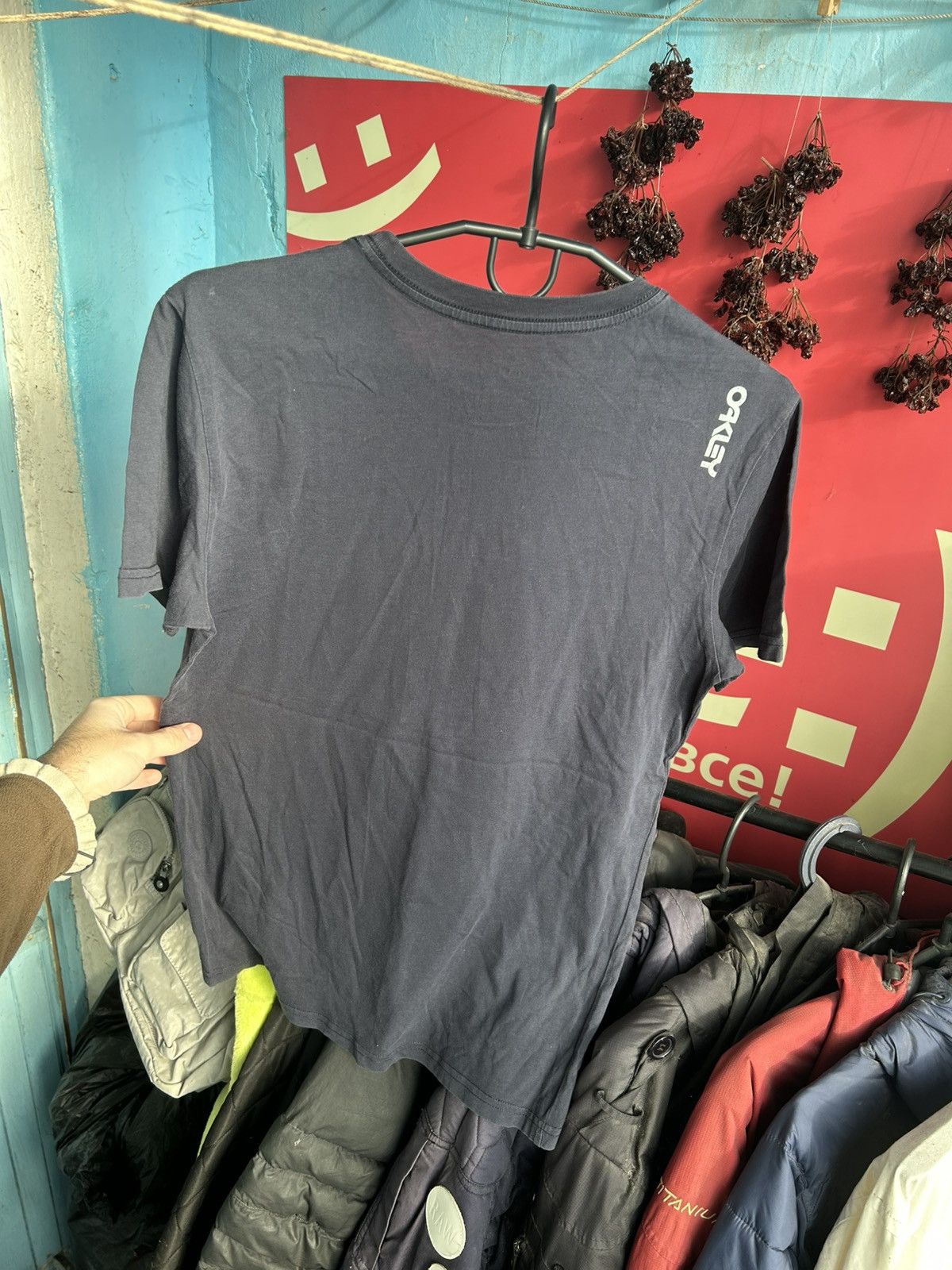 Oakley Oakley Big Logo Print Slim Fit T-shirt Blue Size Medium Size US M / EU 48-50 / 2 - 7 Thumbnail