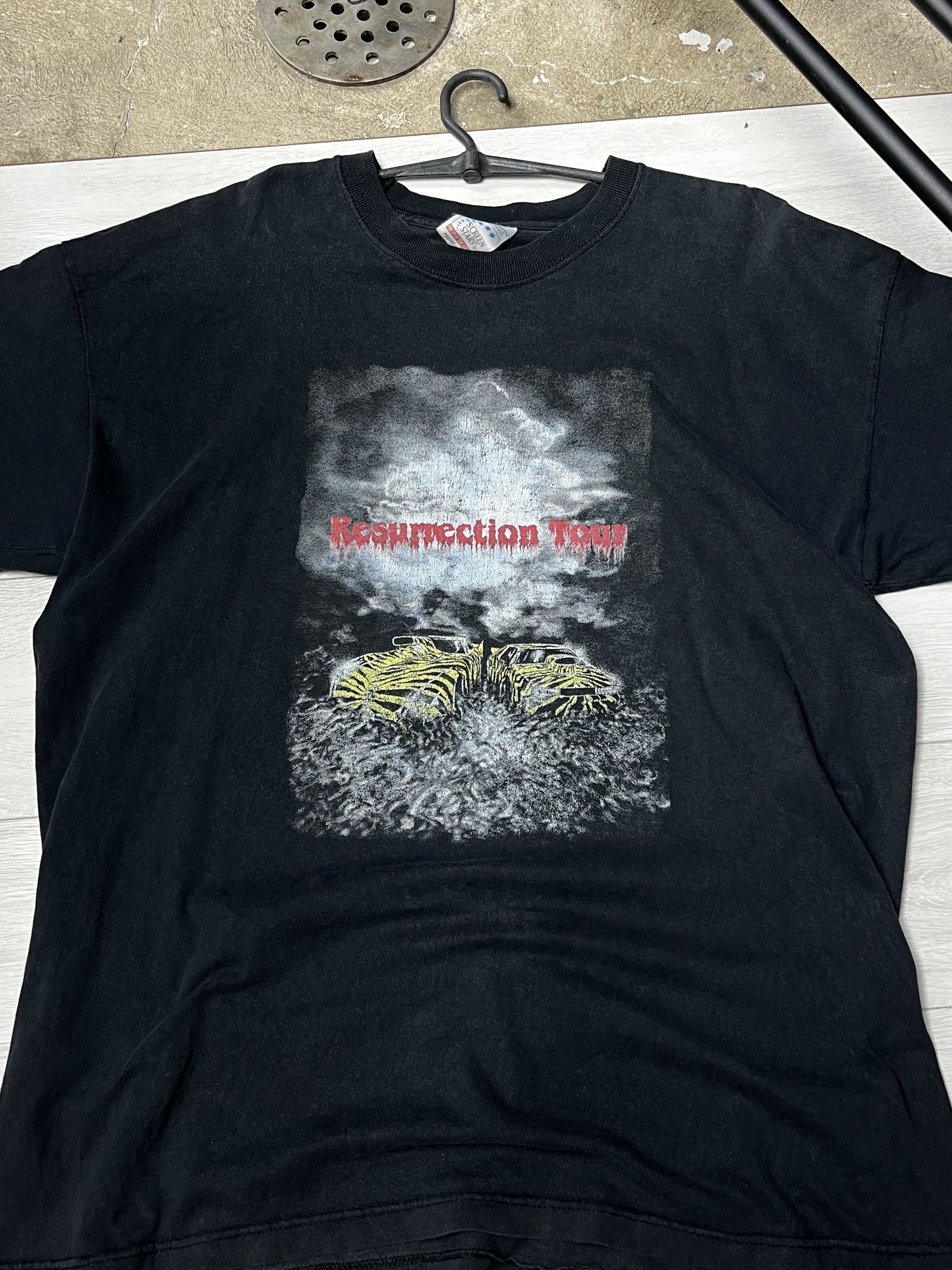 Vintage 1990s KATH BROS. DRAG RACING RESURRECTION TOUR TEE - № 983 Size US XXL / EU 58 / 5 - 2 Thumbnail