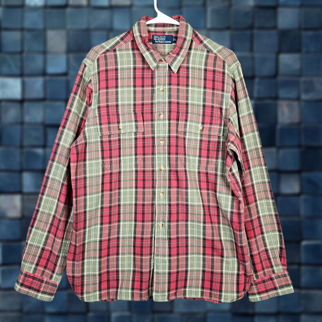 Polo Ralph Lauren Polo Ralph Lauren Shirt Button-Up Plaid Multicolor Cotton Long Sleeve Size L Mens Size US L / EU 52-54 / 3 - 1 Thumbnail