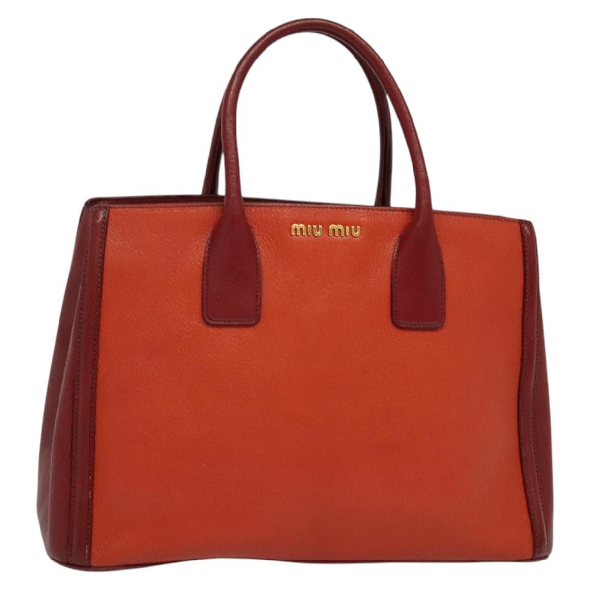 Miu Miu Miu Miu Zip Tote Leather Size ONE SIZE - 1 Thumbnail