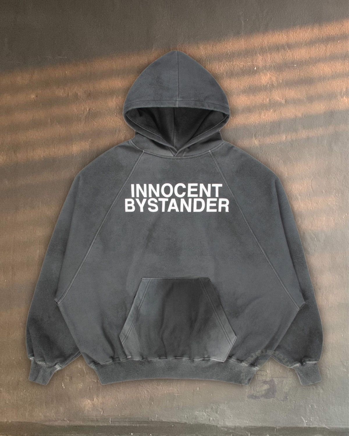 image of Praying Innocent Bystander Hoodie Grey Xl, Women's