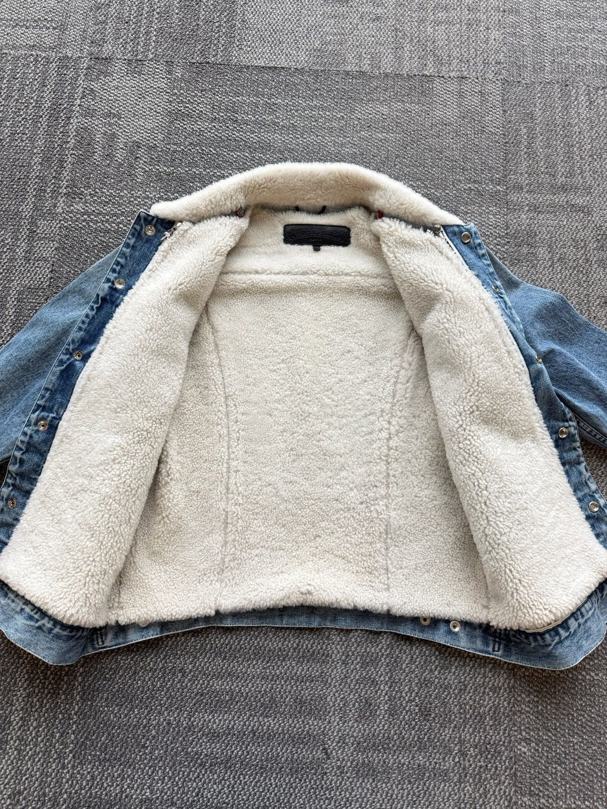 Chrome Hearts Chrome Hearts Blue Removeable Shearling Denim Jacket Size US S / EU 44-46 / 1 - 3 Thumbnail
