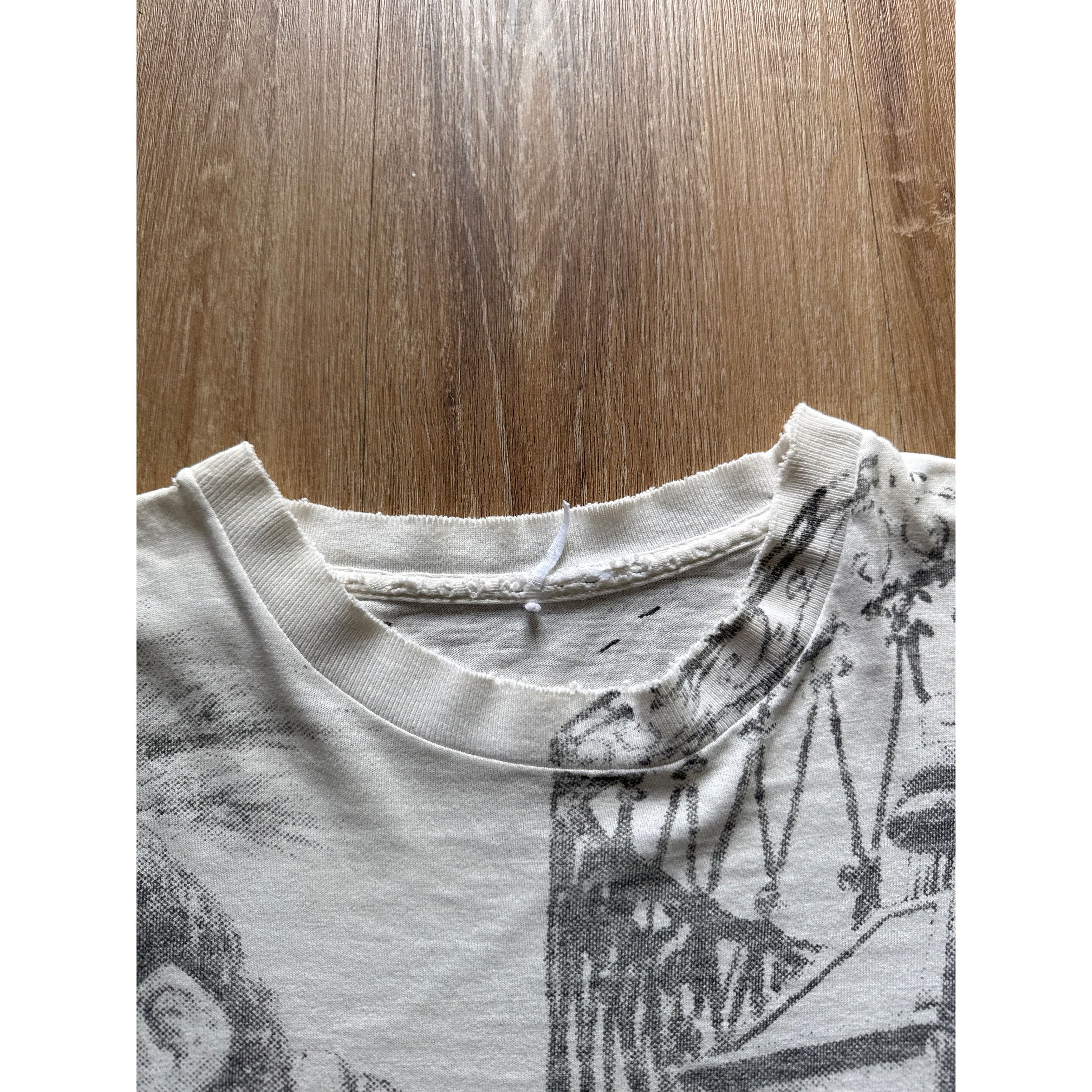 Vintage Vintage 90s Miles Davis New Orleans Jazz AOP Tee Size US XL / EU 56 / 4 - 4 Thumbnail