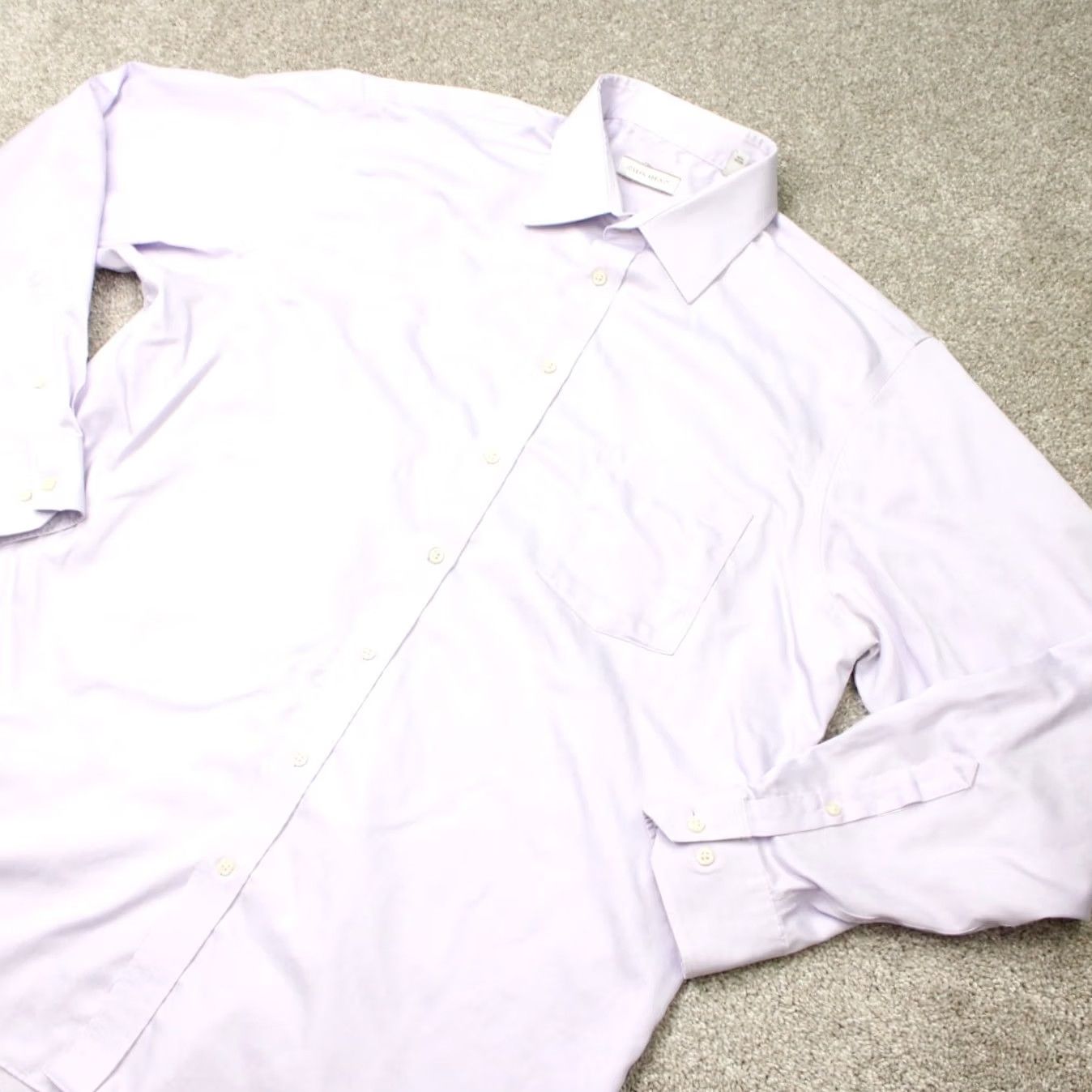 Joseph Abboud Joseph Abboud Shirt Mens 17 1/2 36/37 Tall Purple Non-Iron Cotton Long Sleeve Size US XXL / EU 58 / 5 - 3 Thumbnail