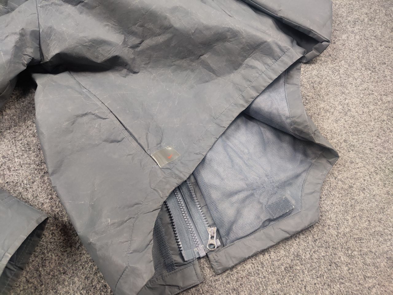 Nike Rare Vintage 00's Nike polyurethane Hooded Zip Jacket + Vest Size S / US 4 / IT 40 - 19 Thumbnail