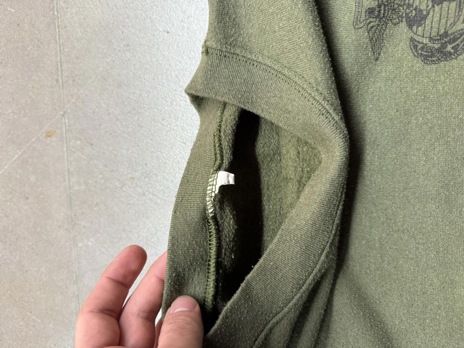 Soffe Vintage 90s USMC Faded Green Crewneck Sweatshirt USA M Size US M / EU 48-50 / 2 - 3 Thumbnail