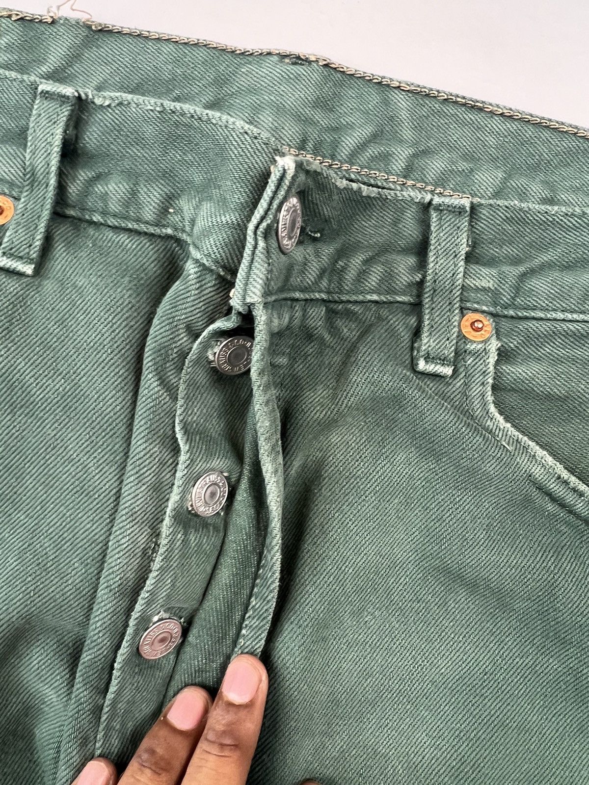Levi's Vintage faded Levi’s papertag 501 denim Size US 32 / EU 48 - 5 Thumbnail