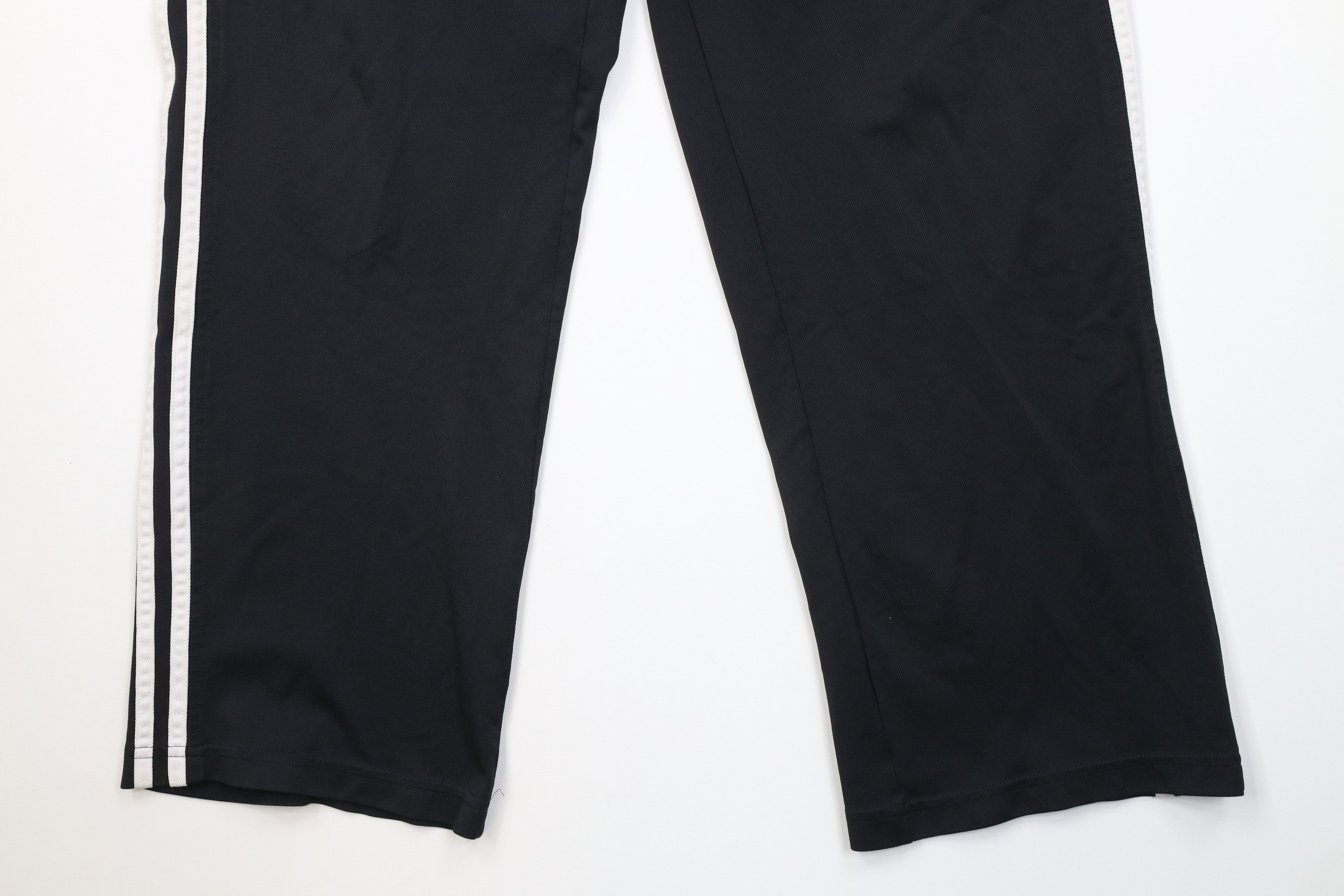 Adidas Vintage Y2K Adidas Spell Out Striped Wide Leg Pants Black Size US 34 / EU 50 - 4 Thumbnail