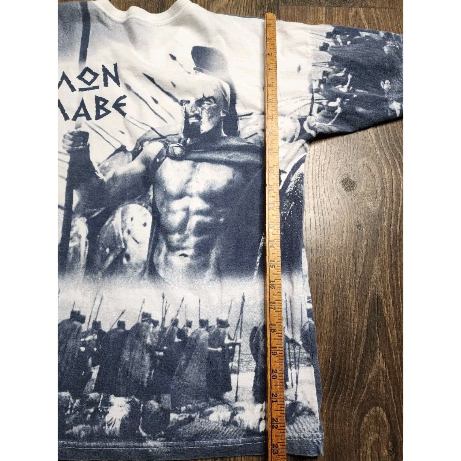 Vintage VINTAGE All Over Print The 300 Spartans Graphic T Shirt White Mens Medium Size US M / EU 48-50 / 2 - 2 Thumbnail