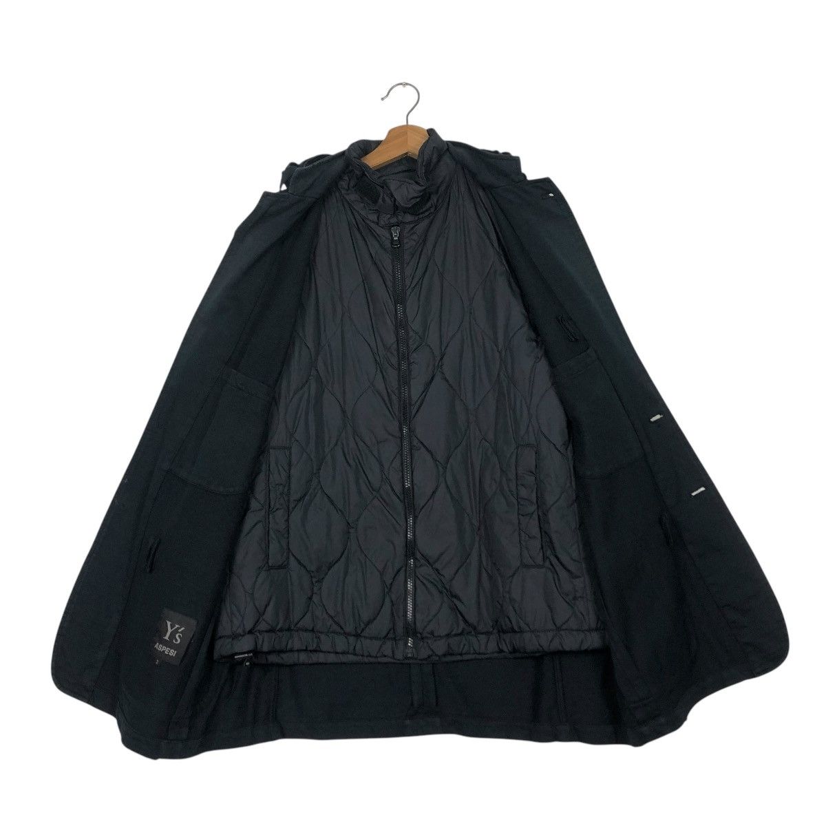 Yohji Yamamoto 🔥VINTAGE Y’S ASPESI YOHJI YAMAMOTO DOUBLE LAYER BIKER JACKET Size US M / EU 48-50 / 2 - 13 Thumbnail