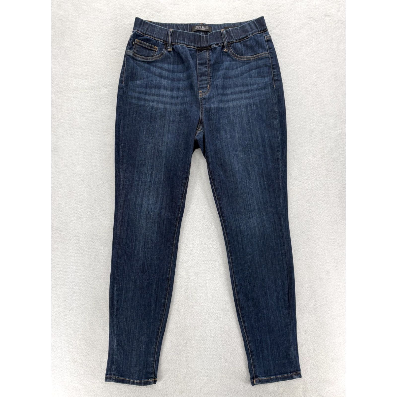 Denime Judy Blue Skinny Jeans Womens 13/31 Blue Dark Wash Slim Stretch Denim Pull On Size 24" / US 00 / IT 34 - 2 Thumbnail