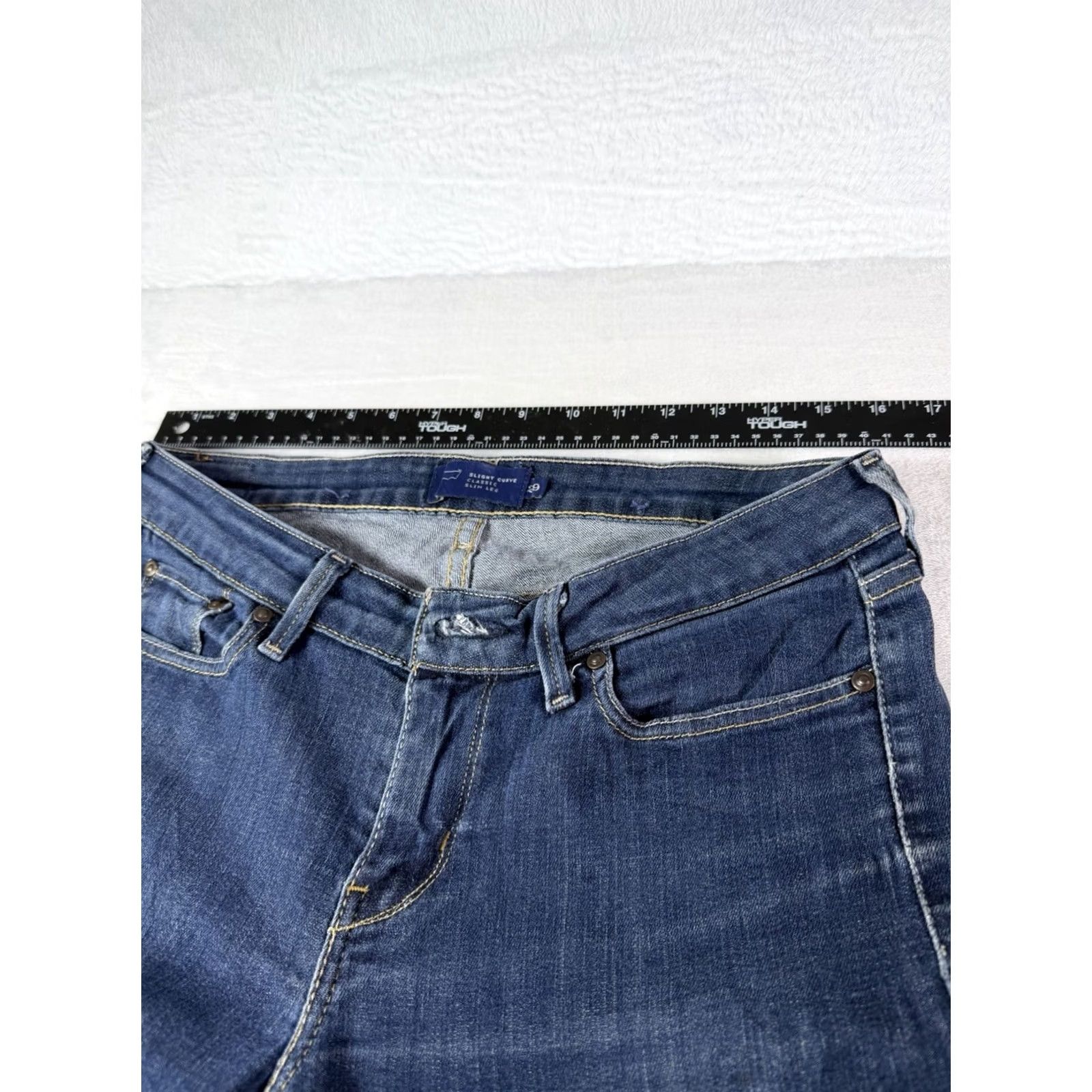 Levi's Levi’s Jeans Slim Levi’s Demi Curve City Blue 29 Regular Denim 5-Pocket Mid Rise Slimming Women’s Machine Washable Vintage? No Size 29" - 6 Thumbnail