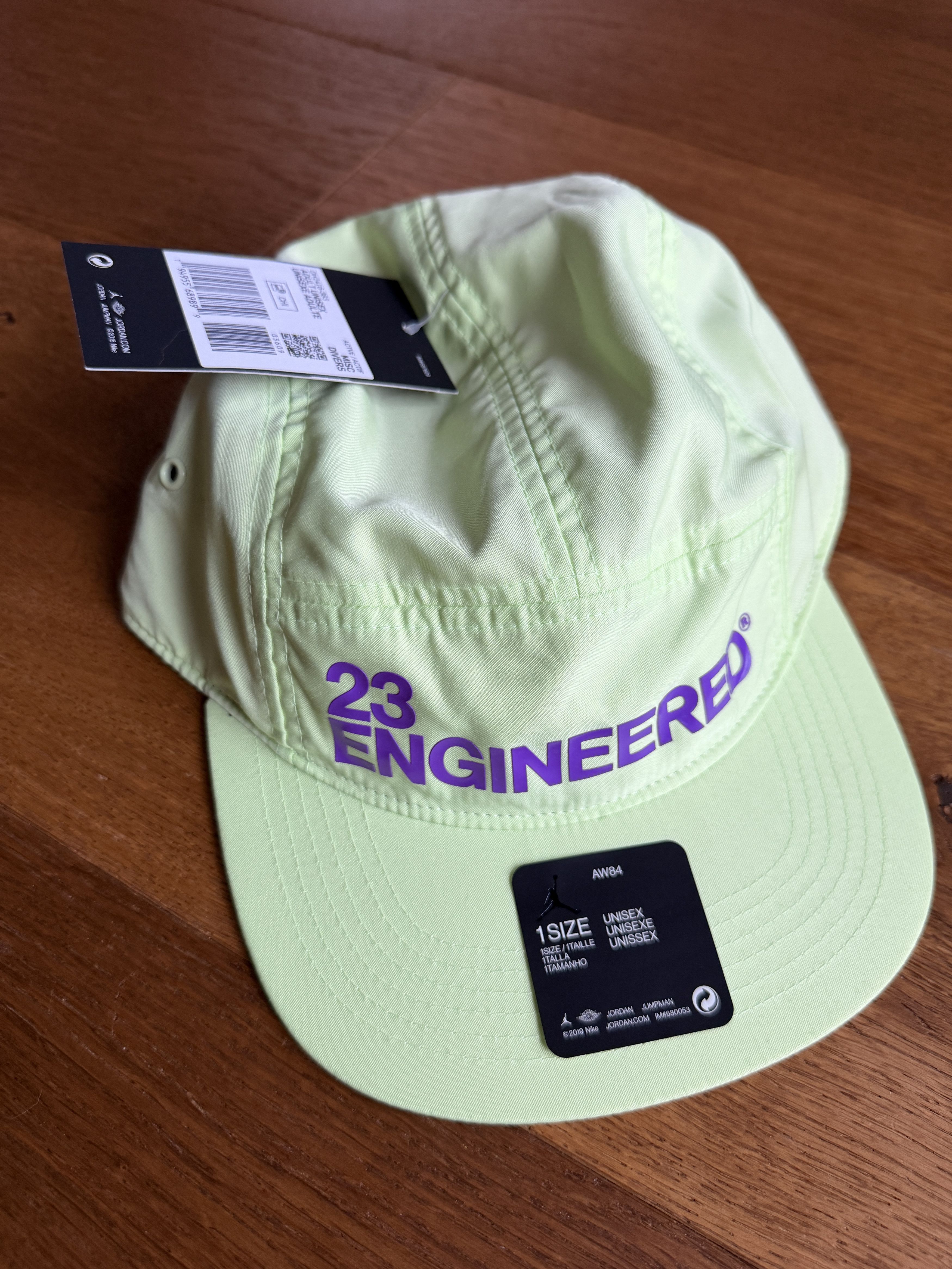 Jordan Brand Jordan 23 Engineered 5 Panel Hat Strap back Cap Neon Green Size ONE SIZE - 1 Thumbnail