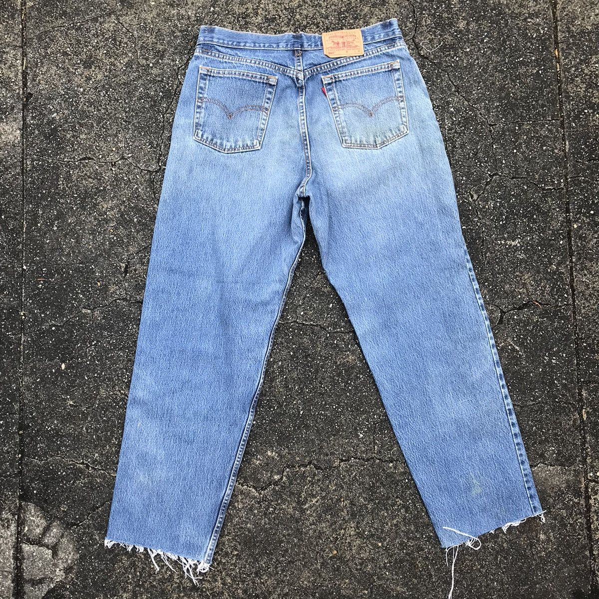 Levi's Vintage Clothing × Vintage Vintage Chopped 90s LEVIS MADE IN USA 560 512 Button Jeans Size US 32 / EU 48 - 7 Thumbnail