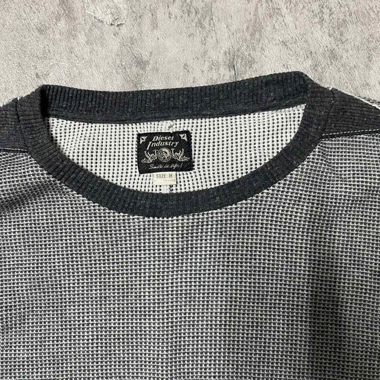 Diesel Grey and black striped long sleeve crewneck sweater Size US M / EU 48-50 / 2 - 3 Thumbnail