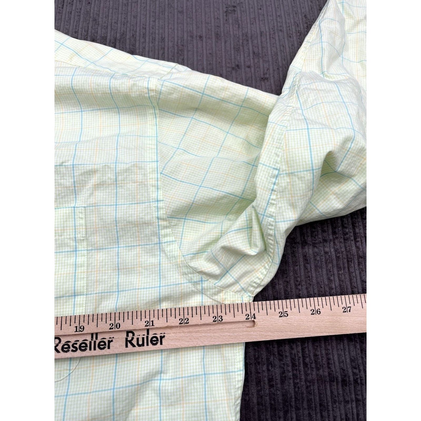 Vineyard Vines Vineyard Vines Murray Shirt Long Sleeve Button-Up Adult Large Light Green Multicolor Check Casual Mens Size US L / EU 52-54 / 3 - 4 Thumbnail