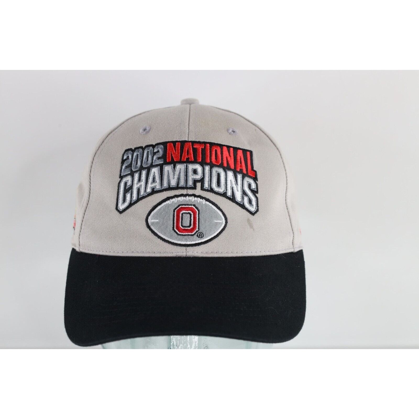 Nike × Vintage Vintage Nike Mini Swoosh 2002 National Champs Ohio State Hat Size ONE SIZE - 1 Thumbnail